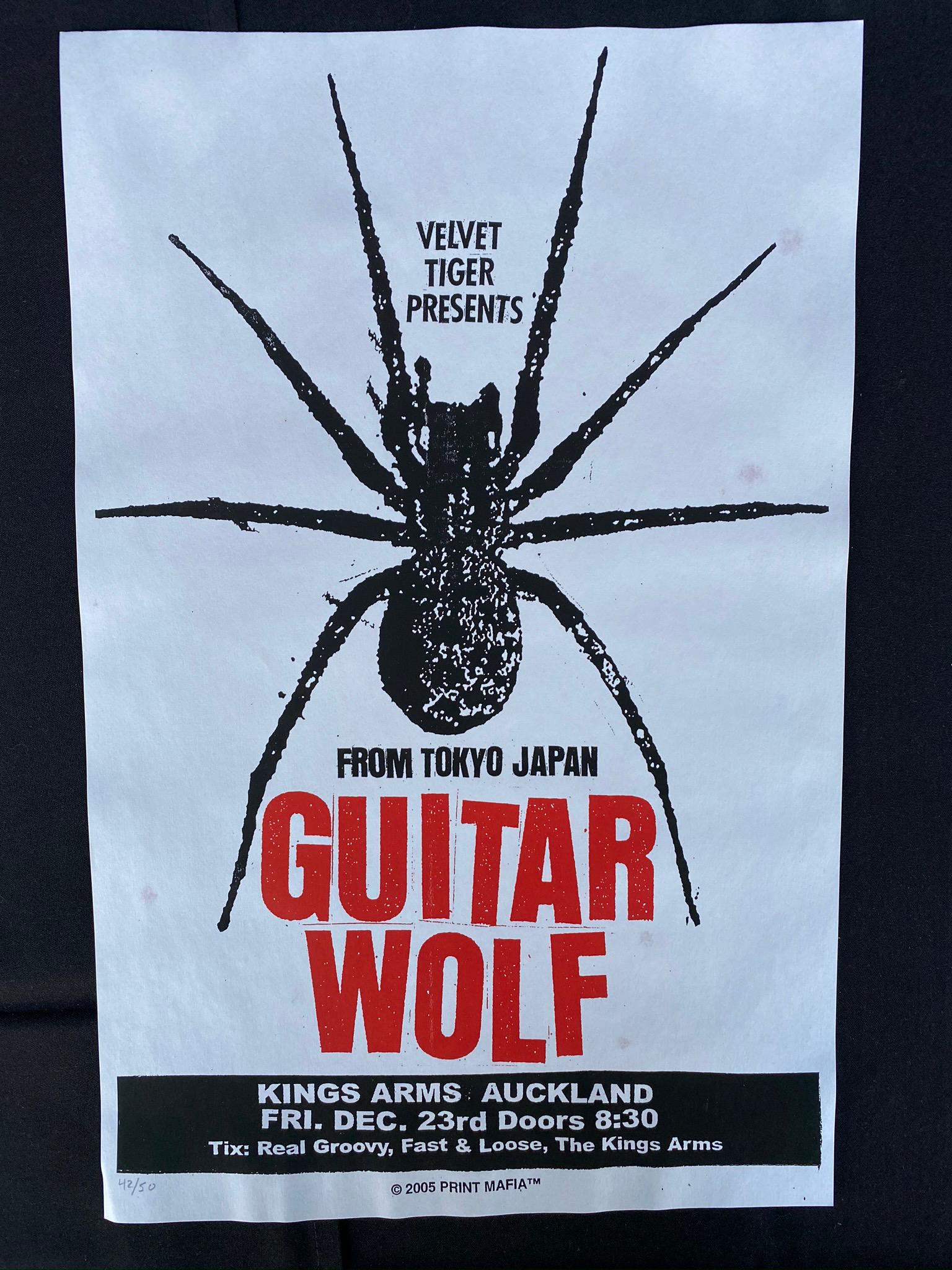 Guitar Wolf Concert Poster December 23 2005 Numbered (1 of 3)