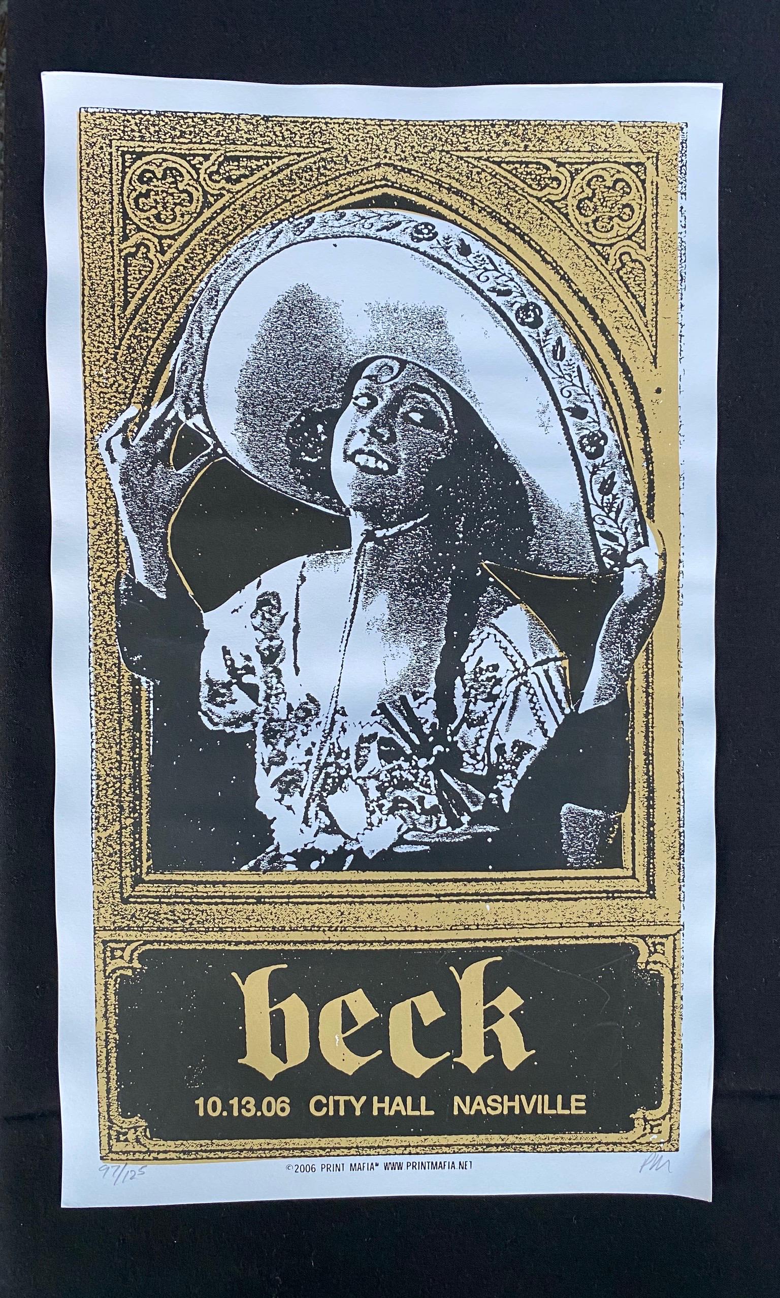 Beck Concert Poster October 13 2006 at City Hall In Nas (1 of 4)