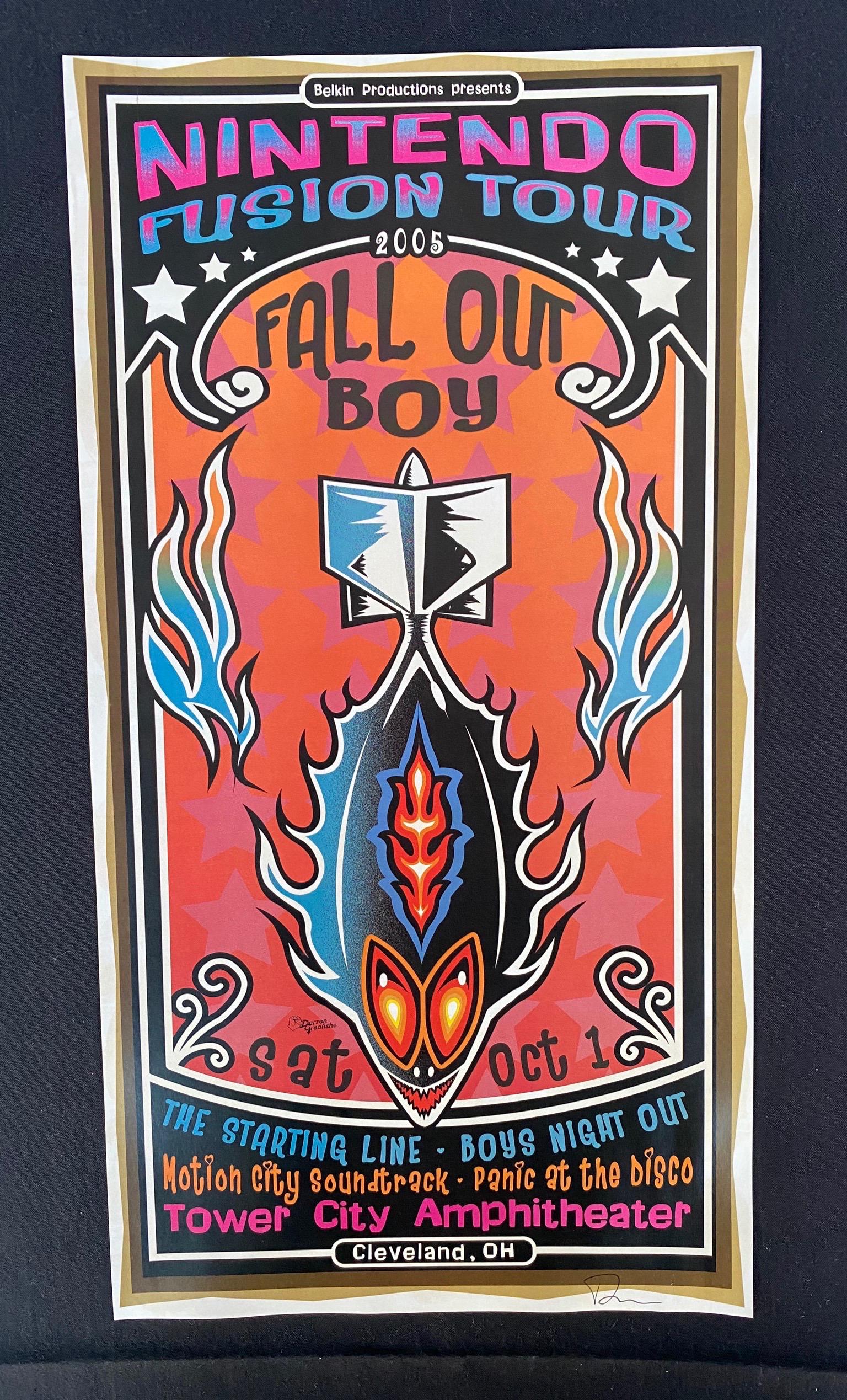 Fall Out Boy Concert Poster October 1 2005 Artist Signe (1 of 3)