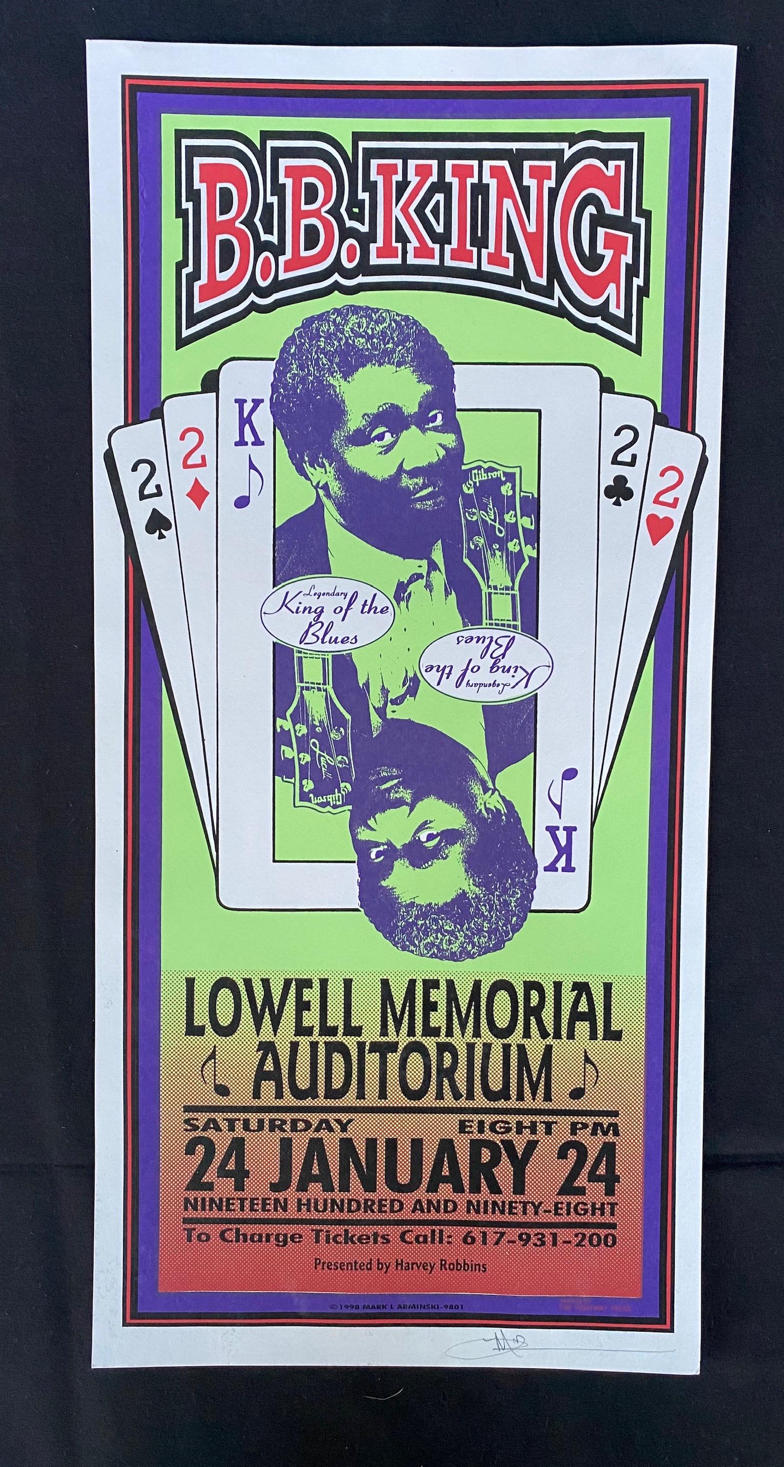 Bb King Concert Poster January 24 1998 Artist Signed (1 of 3)