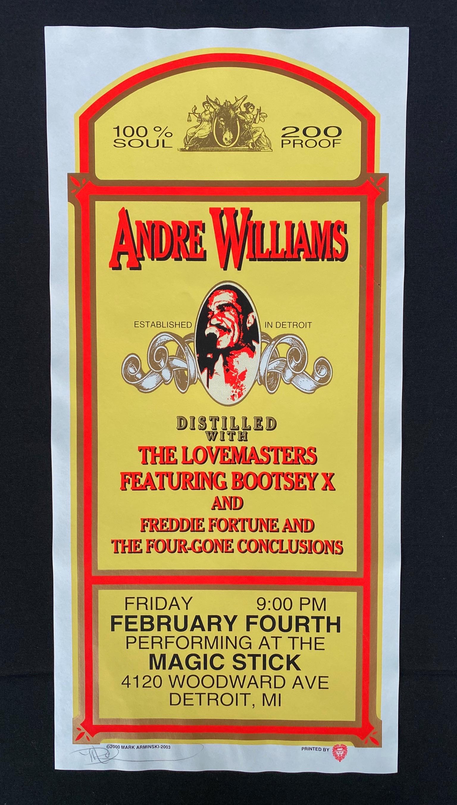 andre Williams with Guests Concert Poster February 4 20 (1 of 3)