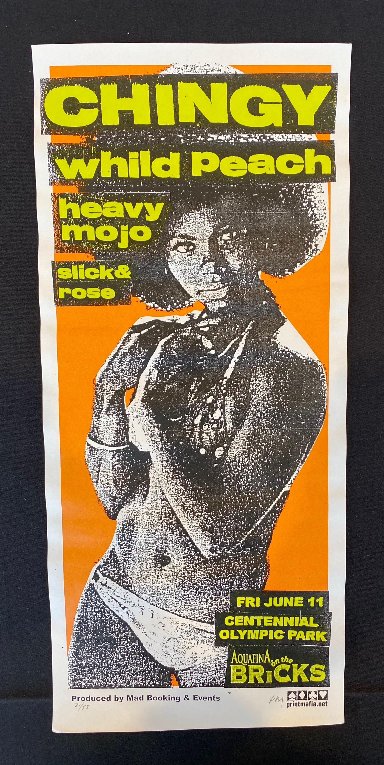 Chingy Singing Concert Poster June 11 Or the Signed and: Chingy Singing Concert Poster June 11 Or the Signed and Numbered -- Dimensions: H: 20 1/4 x 9 inches --- Bidding note: We will be attempting to close these items at a rate of 2 items per minute. Due t