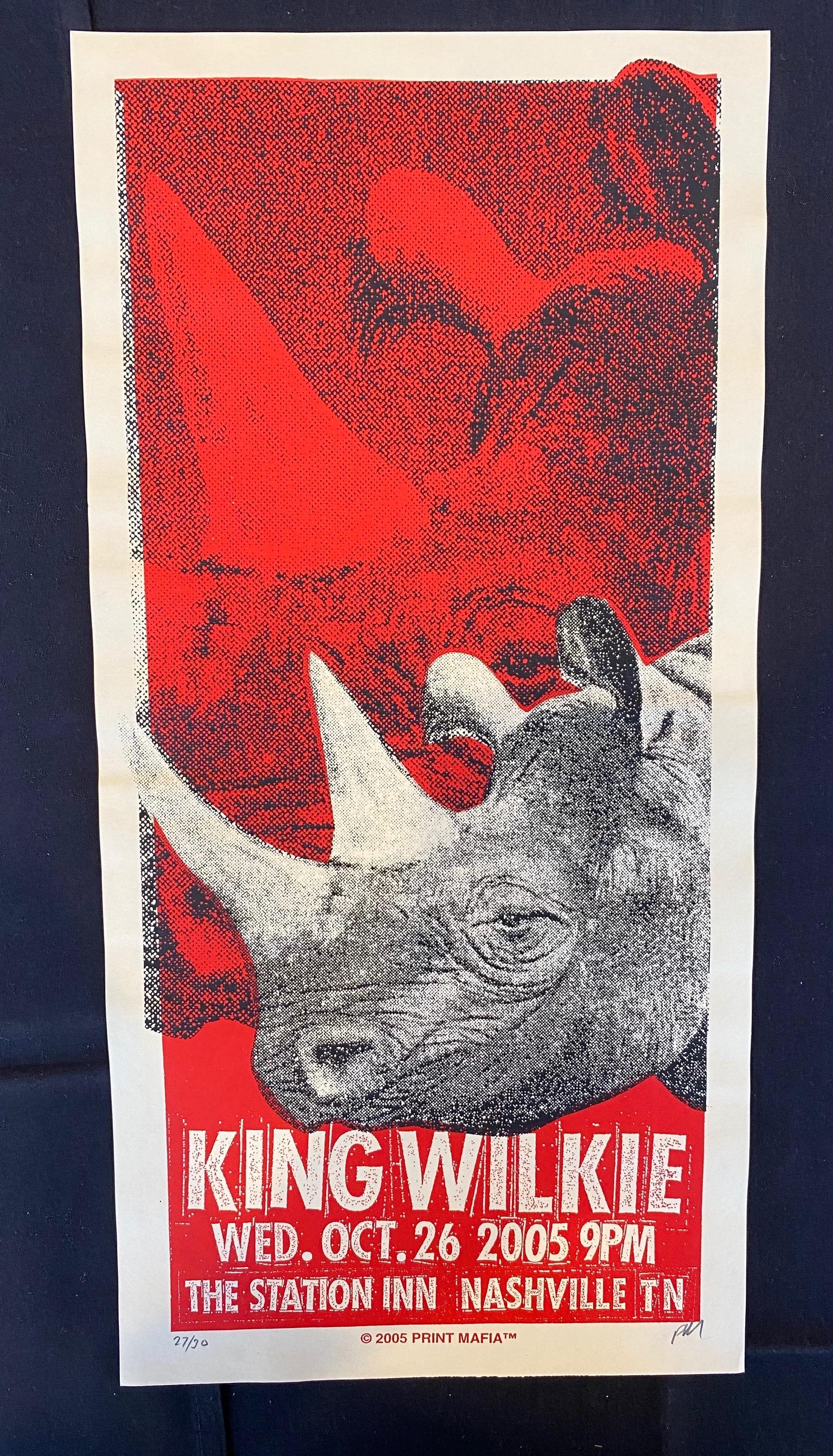 King Wilke Concert Poster October 26 2005 Artist Signed (1 of 4)