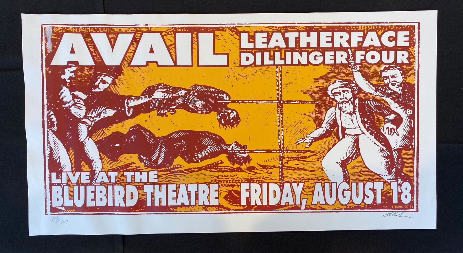 Avail with Guests Concert Poster Artist Signed and Numb (1 of 4)