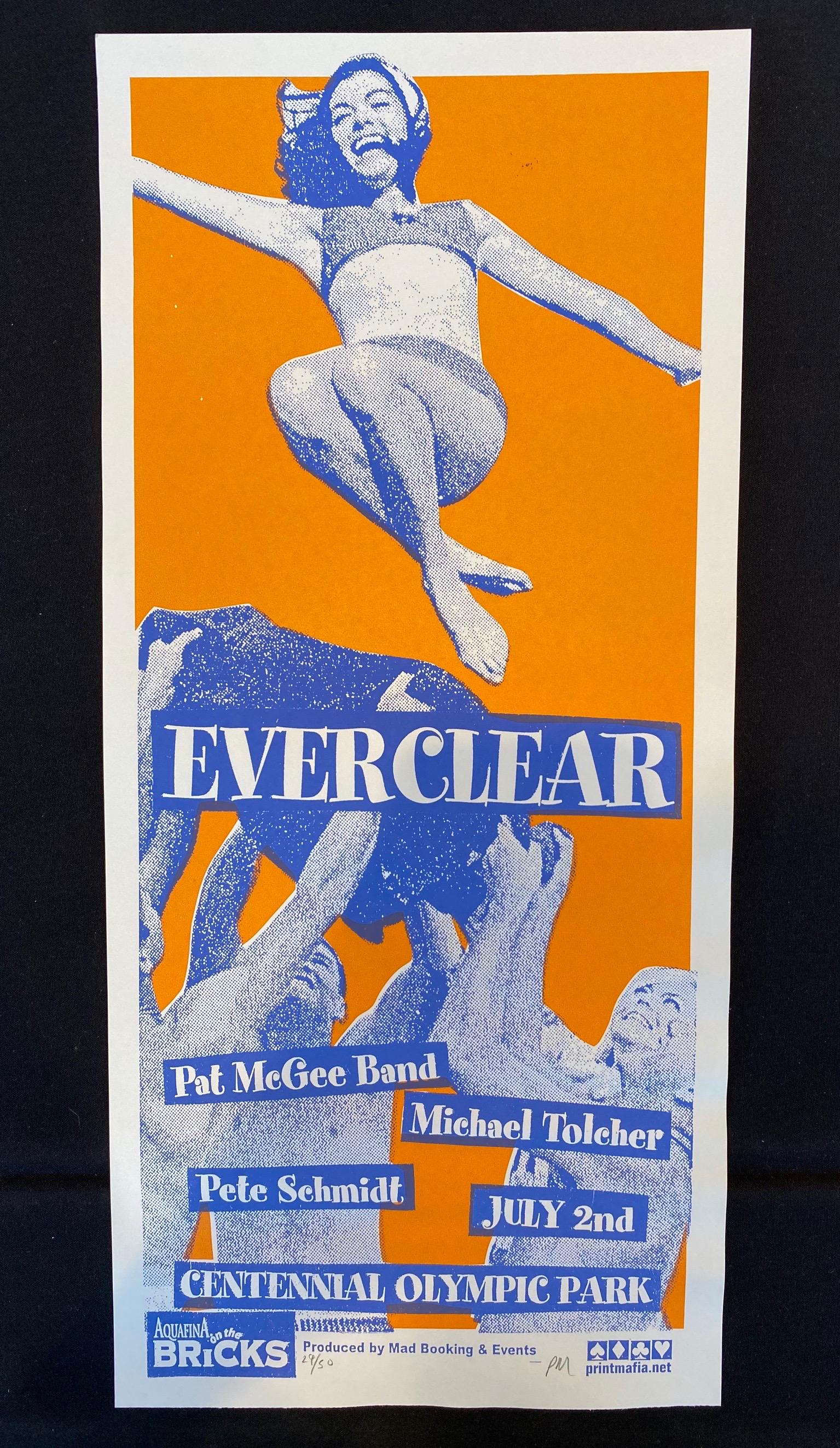 Everclear and Guests Concert Poster July 2 Artist Signe: Everclear and Guests Concert Poster July 2 Artist Signed and Numbered -- Dimensions: H: 19 1/2 x 9 inches --- Bidding note: We will be attempting to close these items at a rate of 2 items per minute. 