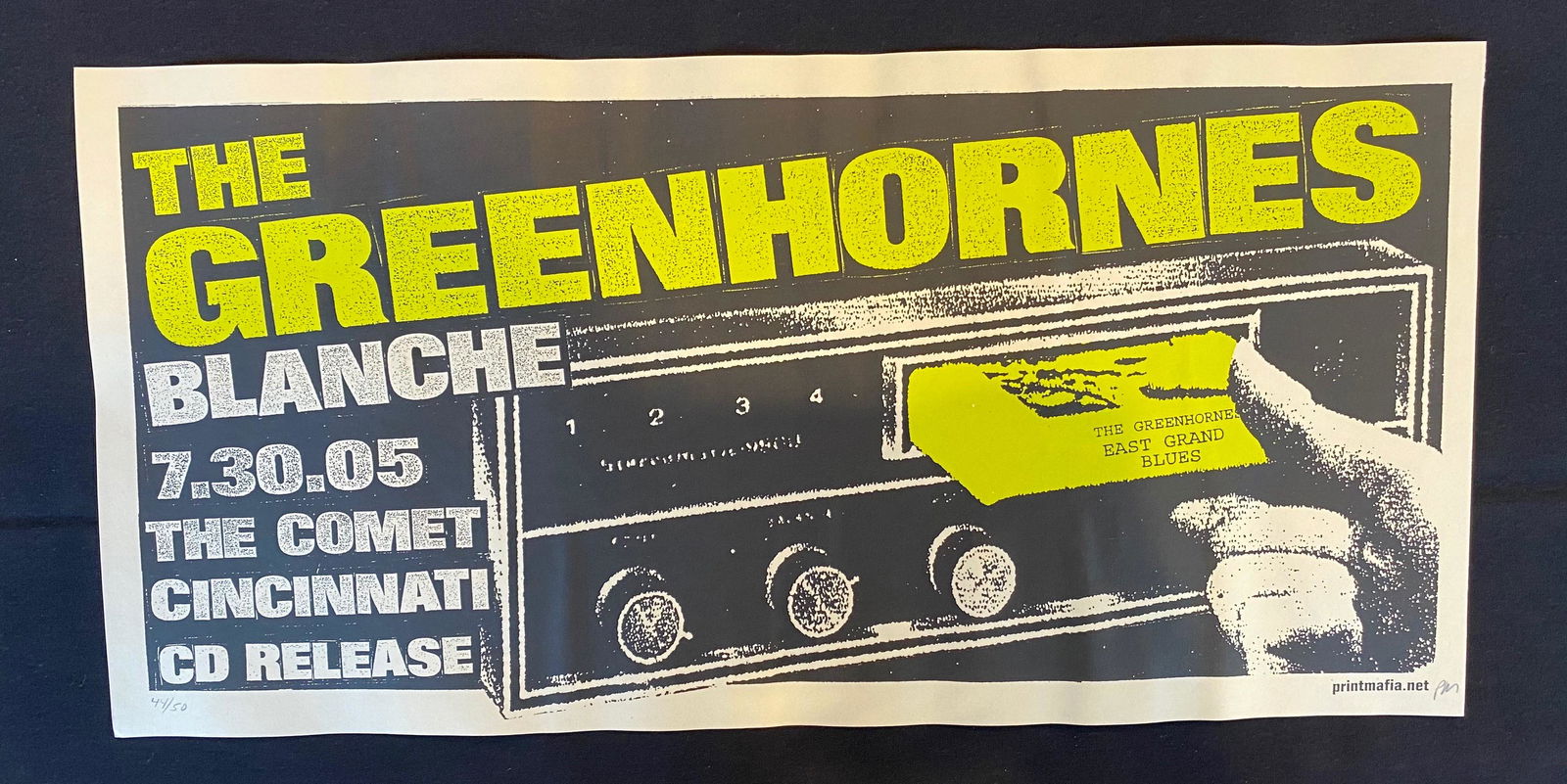 The Greenhornes Concert Poster July 30 2005 Artist Sign (1 of 4)