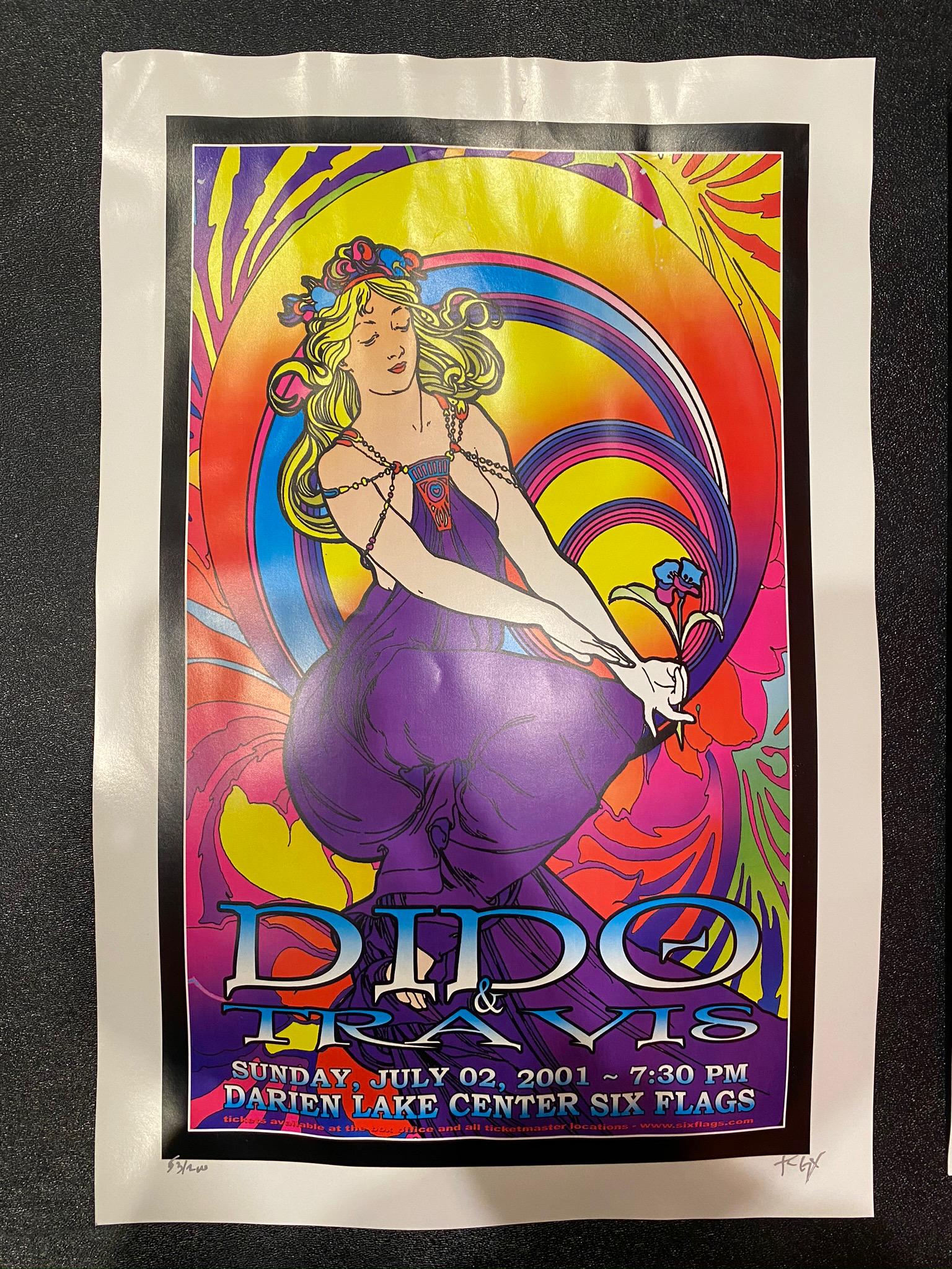 Dido Concert Poster July 2 2001 Artist Signed and Numbe: Dido Concert Poster July 2 2001 Artist Signed and Numbered -- Dimensions: H: 17 and 7/8 x 11 7/8 inches --- Bidding note: We will be attempting to close these items at a rate of 2 items per minute. Du