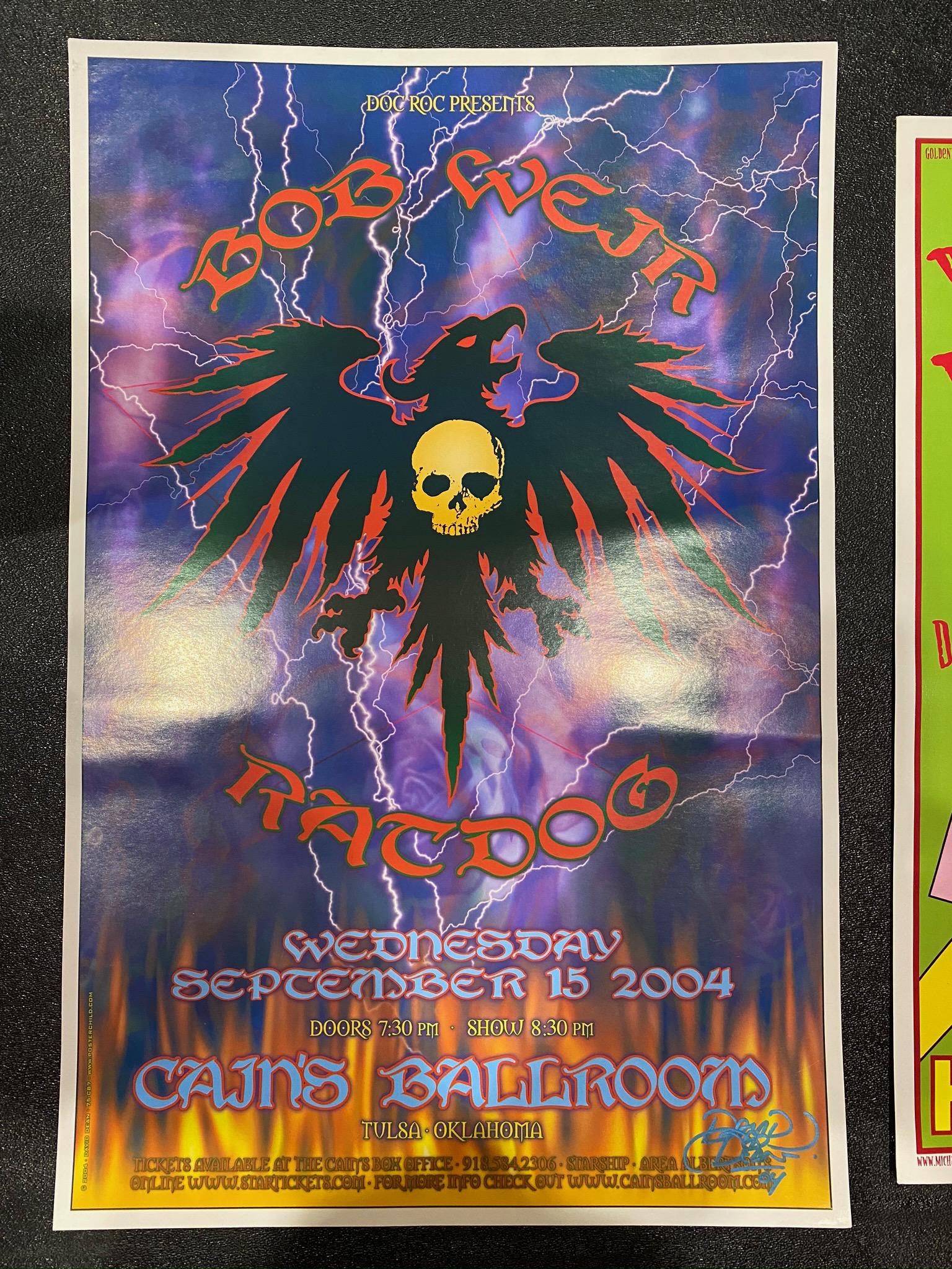 Bob Weir Rat Dog. Concert Poster September 15 2004 Cain (1 of 3)