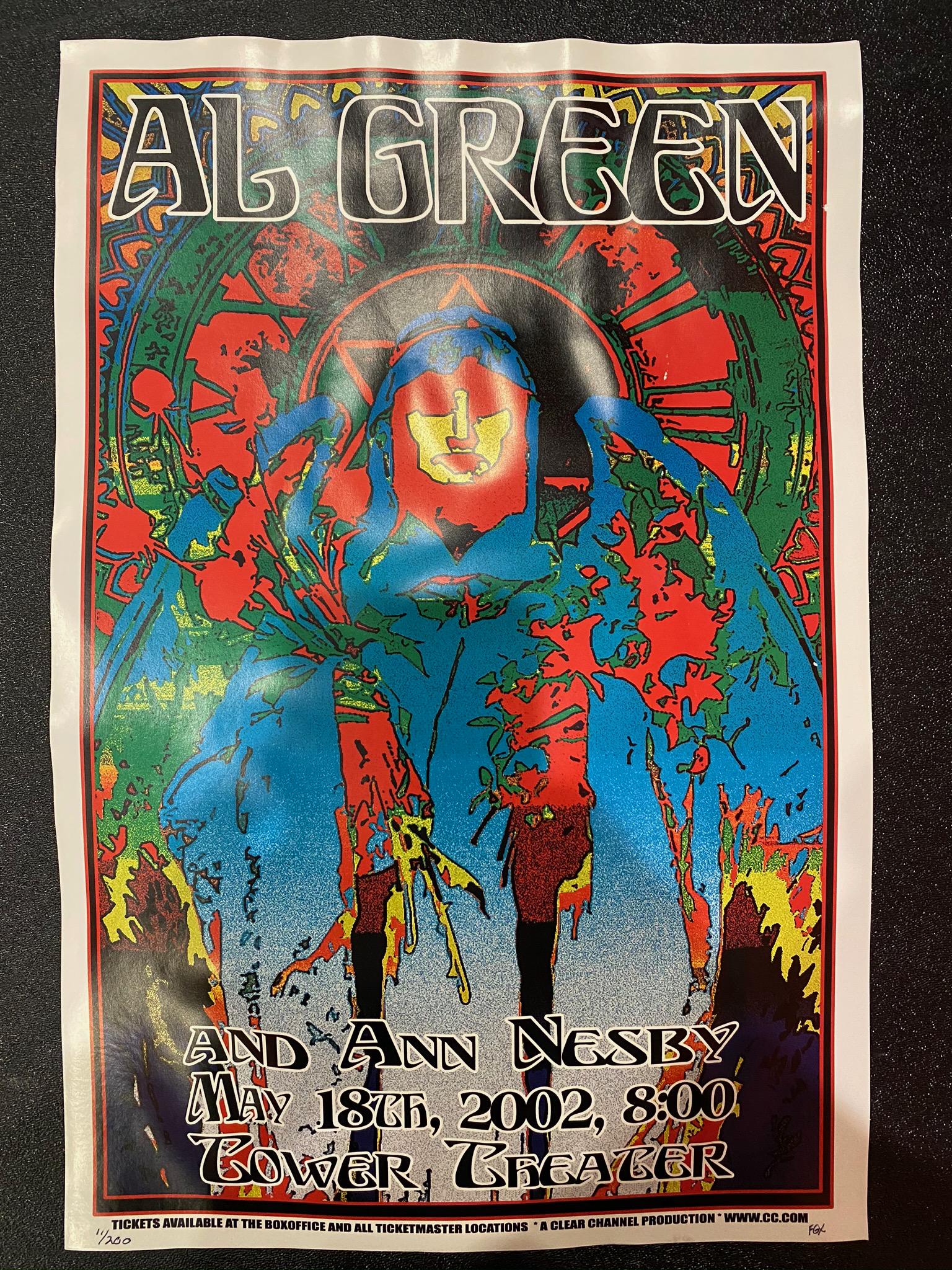 Al Green Concert Poster May 18 2002 Artist Signed and N (1 of 4)