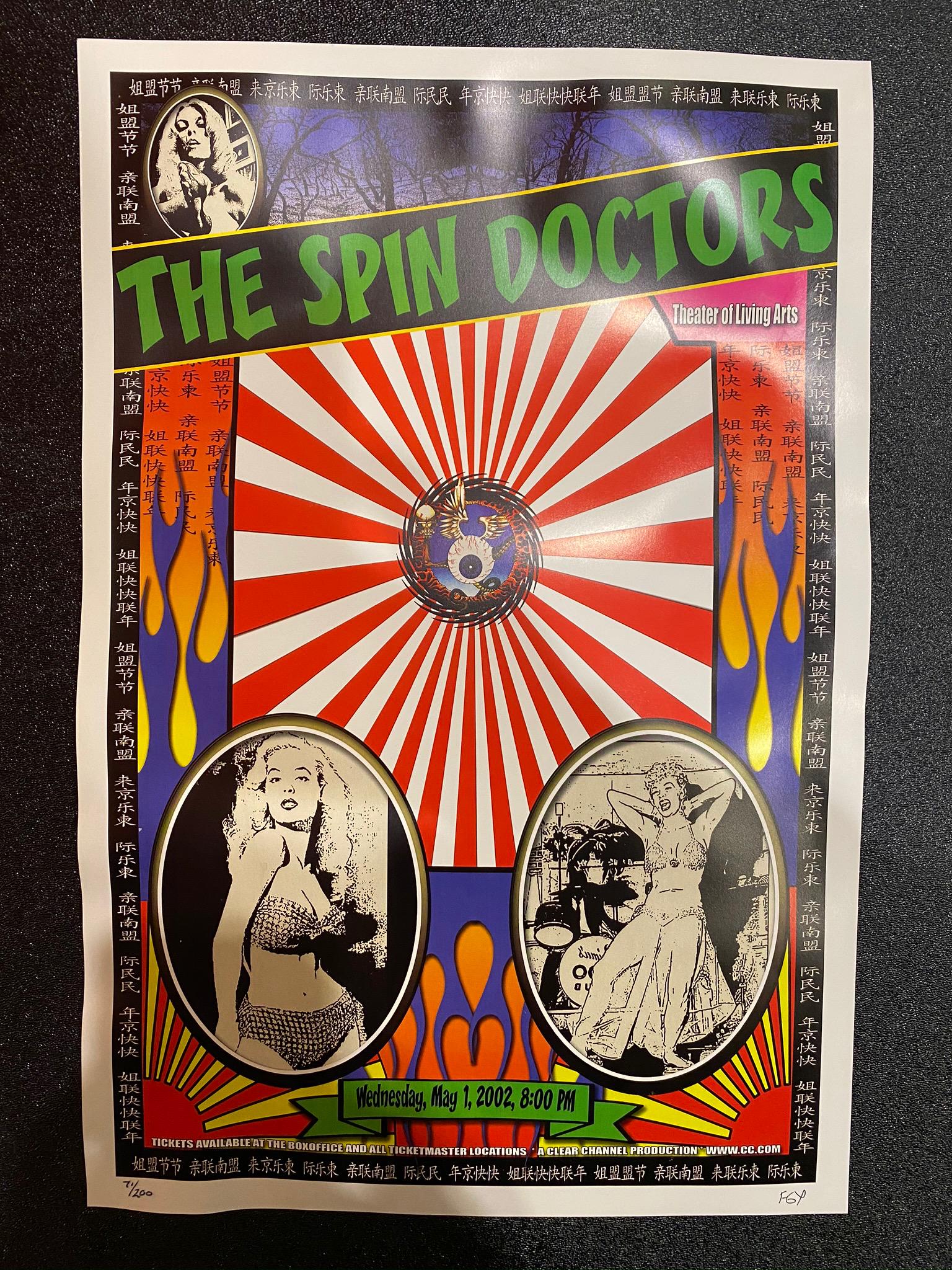 The Spin Doctors Concert Poster May 1 2002 Artist Signe (1 of 4)