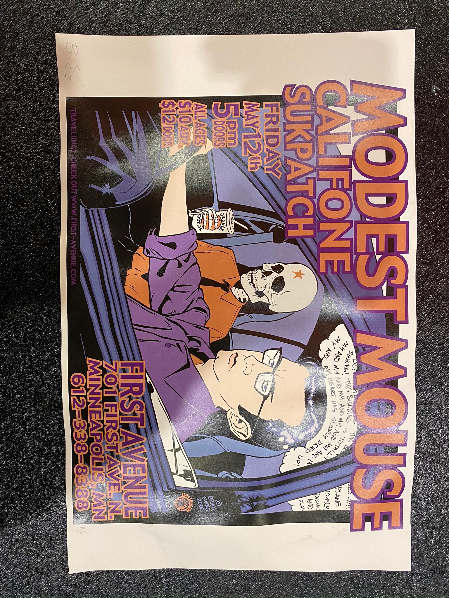 Modest Mouse Concert Poster May 12 Artist Proof and Sig (1 of 4)