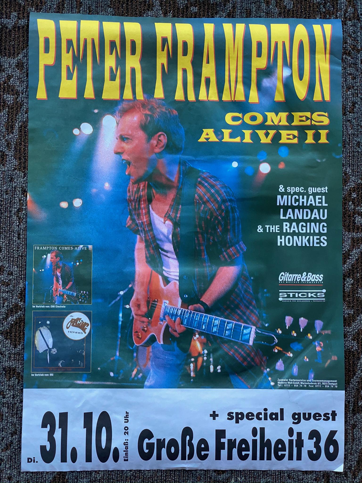 Peter Frampton German Venue Concert Concert Poster (1 of 1)