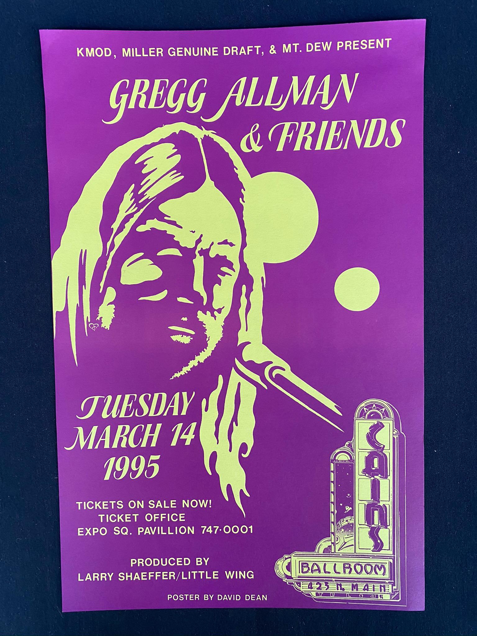 Greg Orman and Friends Concert Poster March 14 1995 (1 of 2)