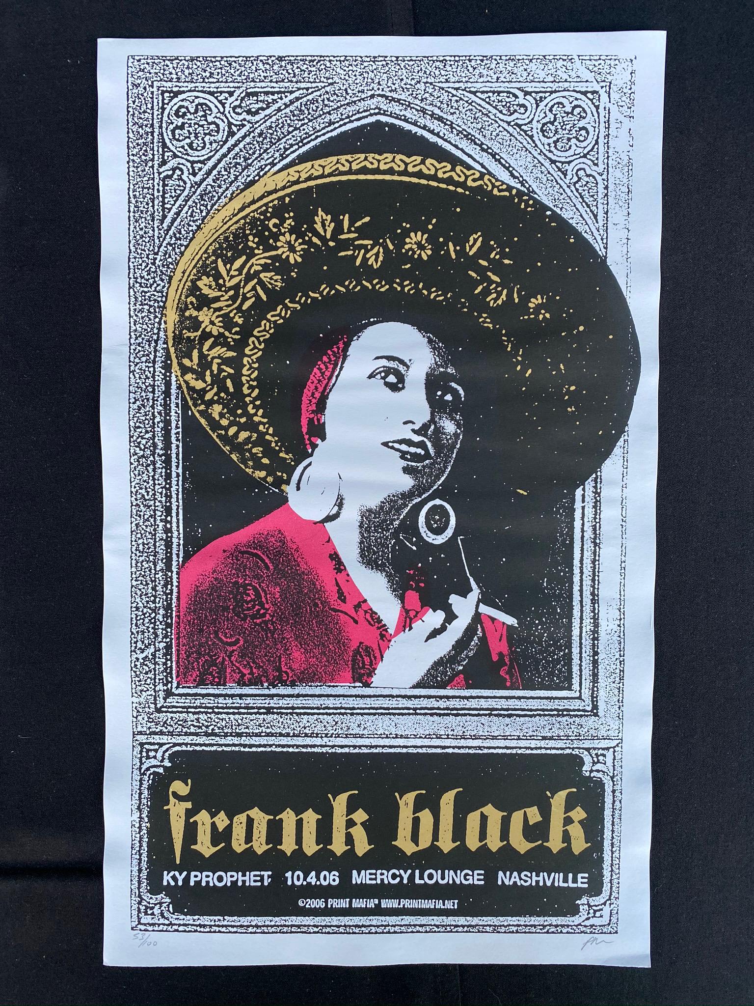 Frank Black Concert Poster October 4 2006 Artist Signed (1 of 4)