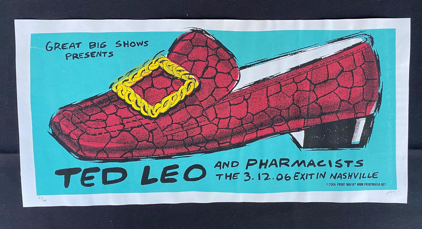 Ted Leo In the Pharmacists Concert Poster March 12 2006 (1 of 4)