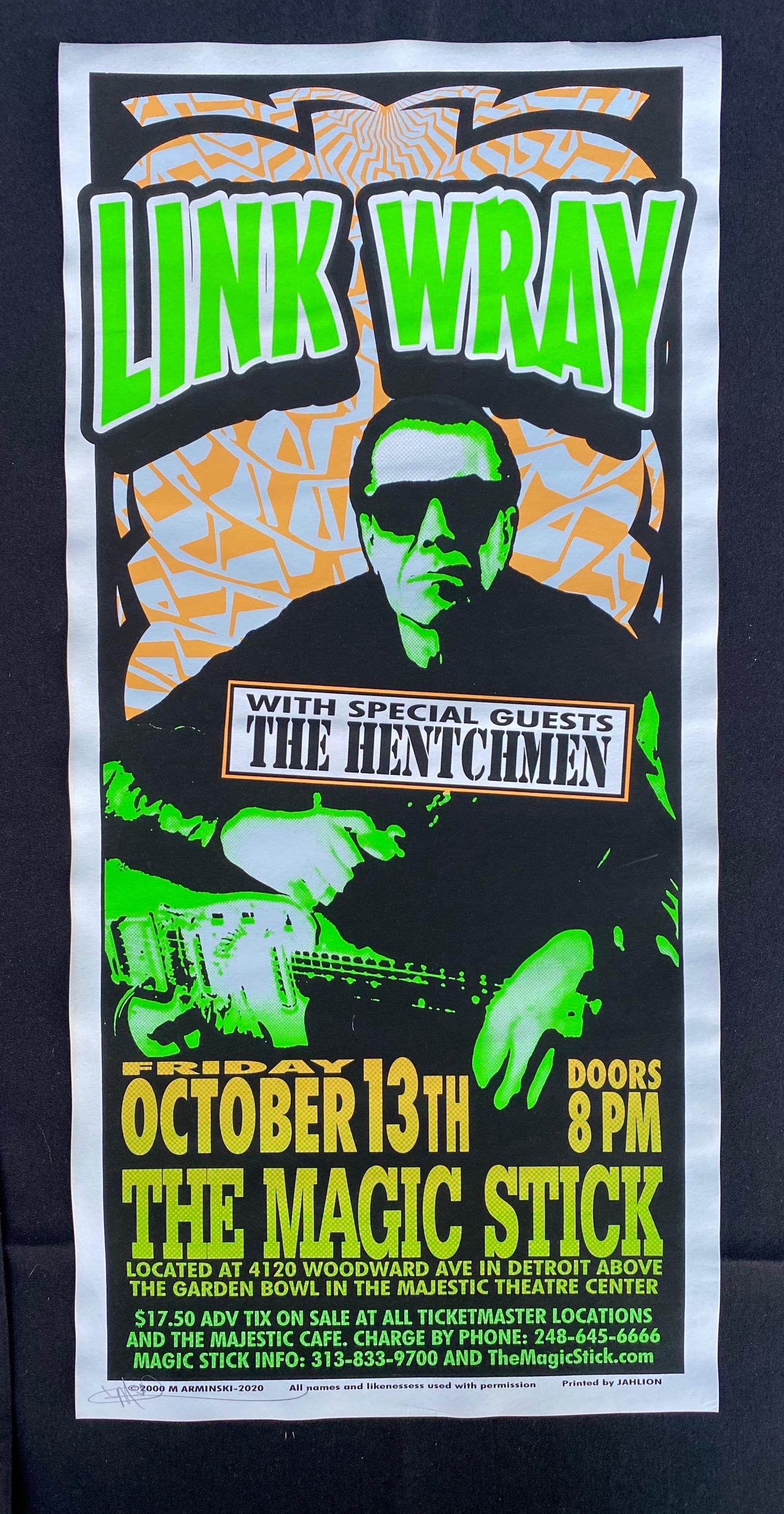 Link Wray Friday Concert Poster October 13 2000 Artist (1 of 3)
