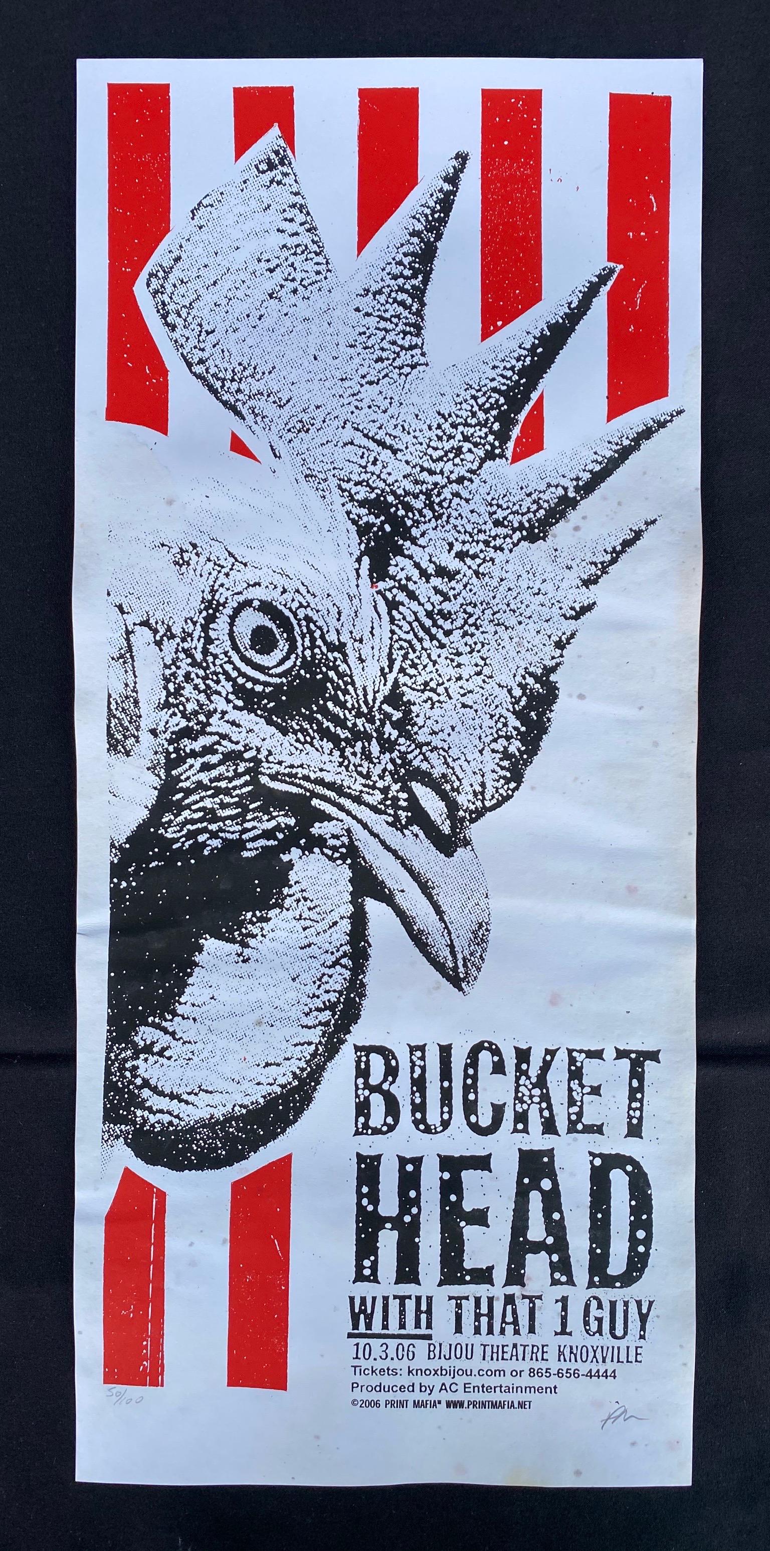 Bucket Head Concert Poster October 3 2006 Artist Signed (1 of 4)