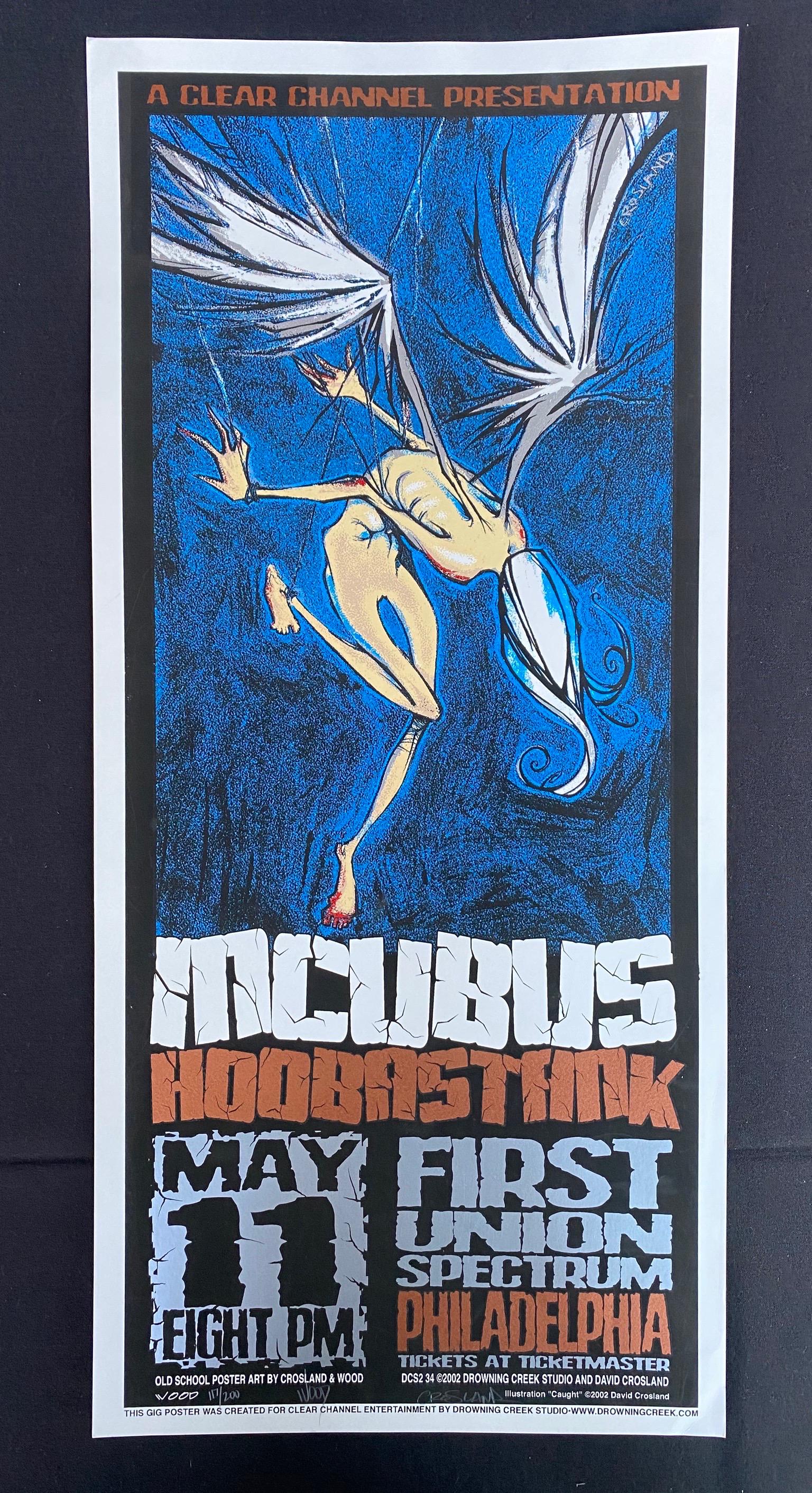 Incubus Concert Poster May 11 2002 Artist Signed and Nu (1 of 4)