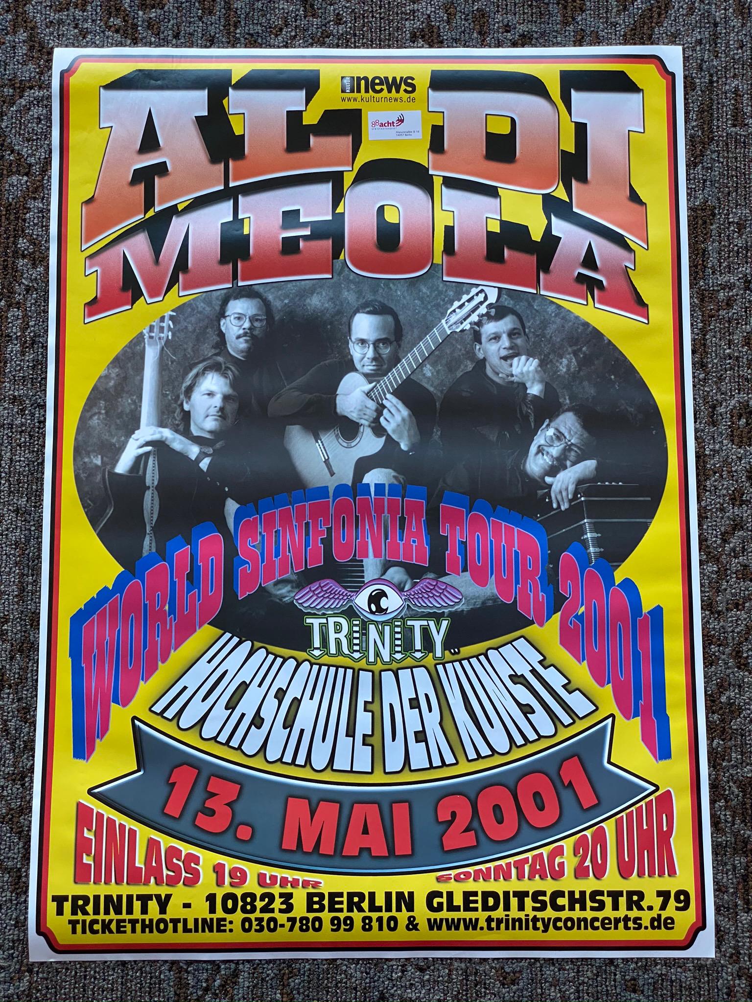 Aldi Meola Berlin Germany Venue Concert Concert Poster (1 of 1)