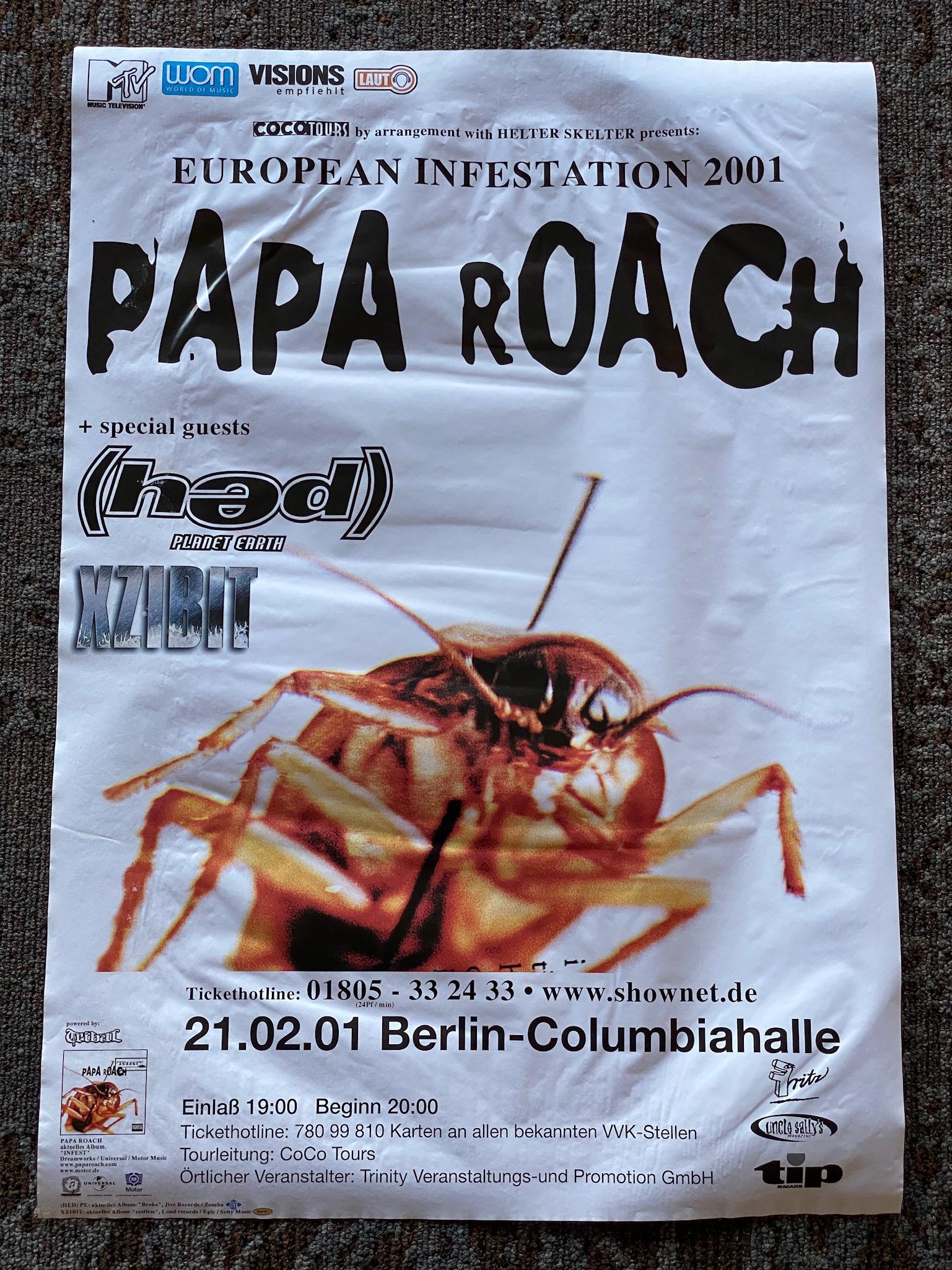 Papa Roach 2001 Berlin Germany Then You Contra Concert (1 of 1)