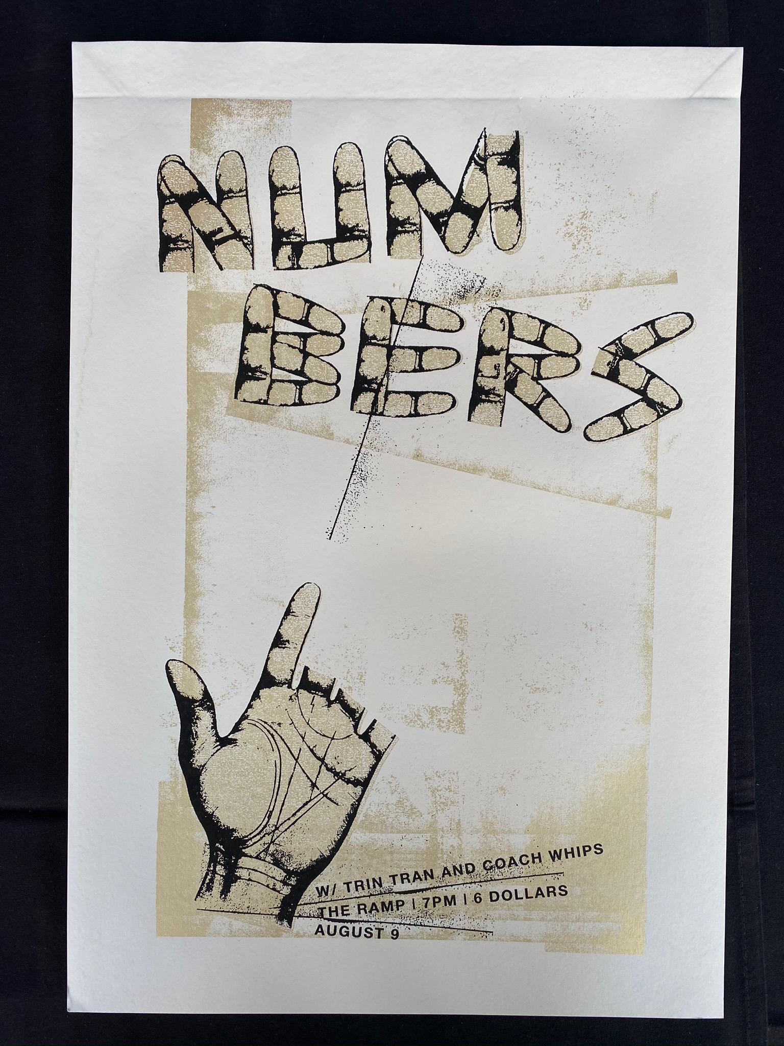 Numbers Concert Poster August 9 Artist Signed and Numbe: Numbers Concert Poster August 9 Artist Signed and Numbered -- Dimensions: H: 18 7/8 x 12 7/8 inches --- Bidding note: We will be attempting to close these items at a rate of 2 items per minute. Due to