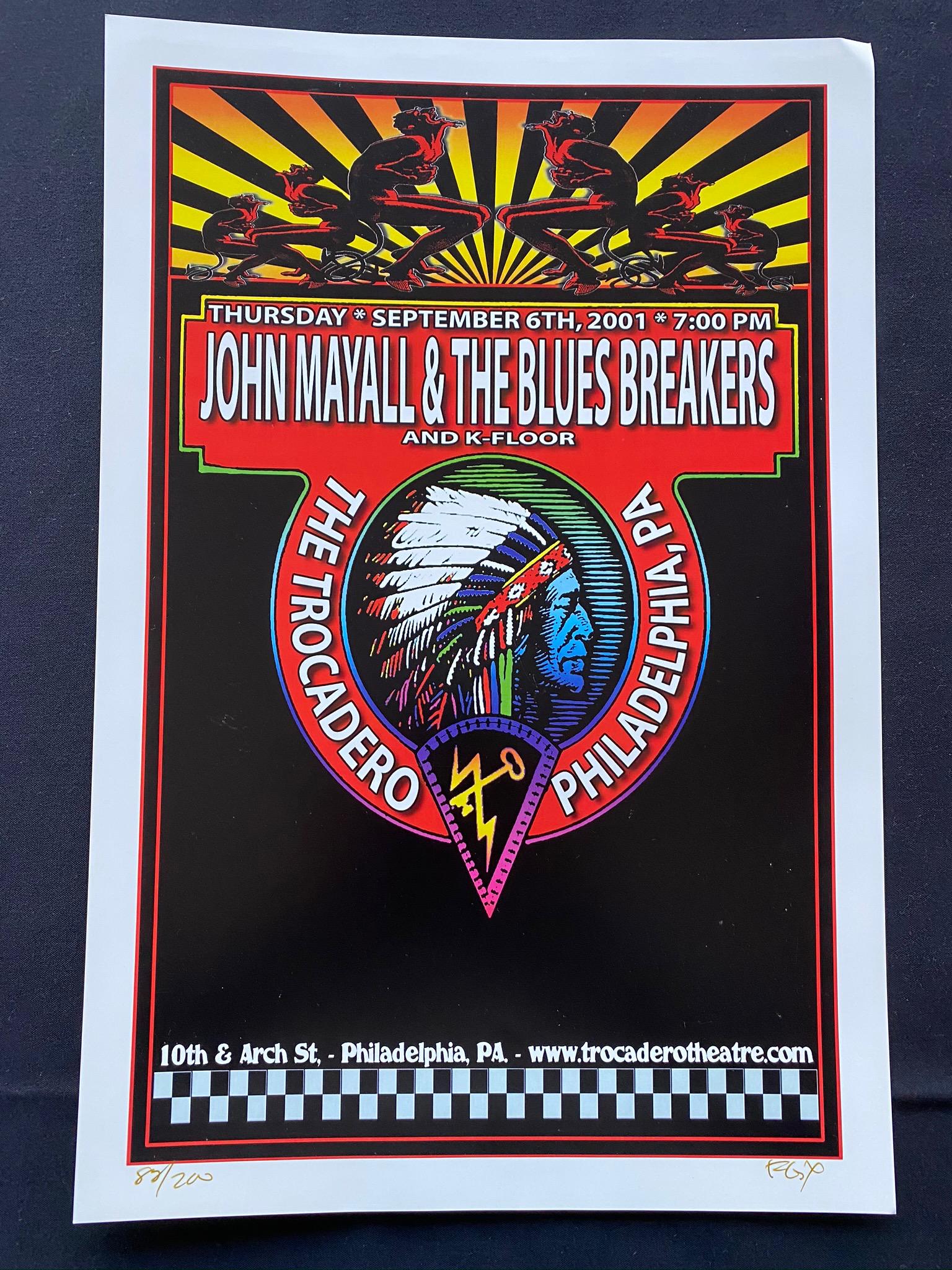 John Myall and the Blues Breakers Concert Poster Septem (1 of 4)