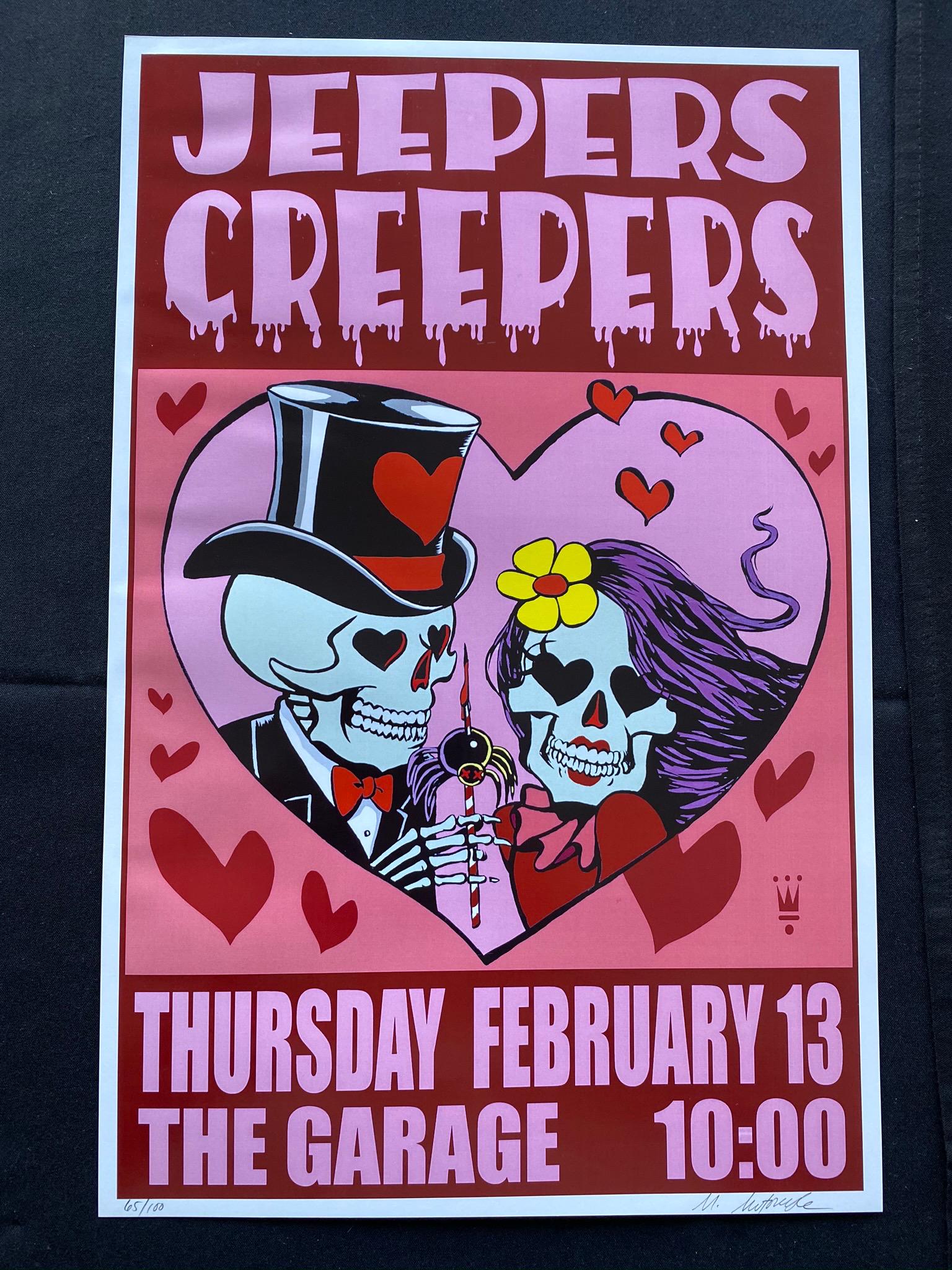 Jeepers Creepers Concert Poster February 13 Signed by t (1 of 4)