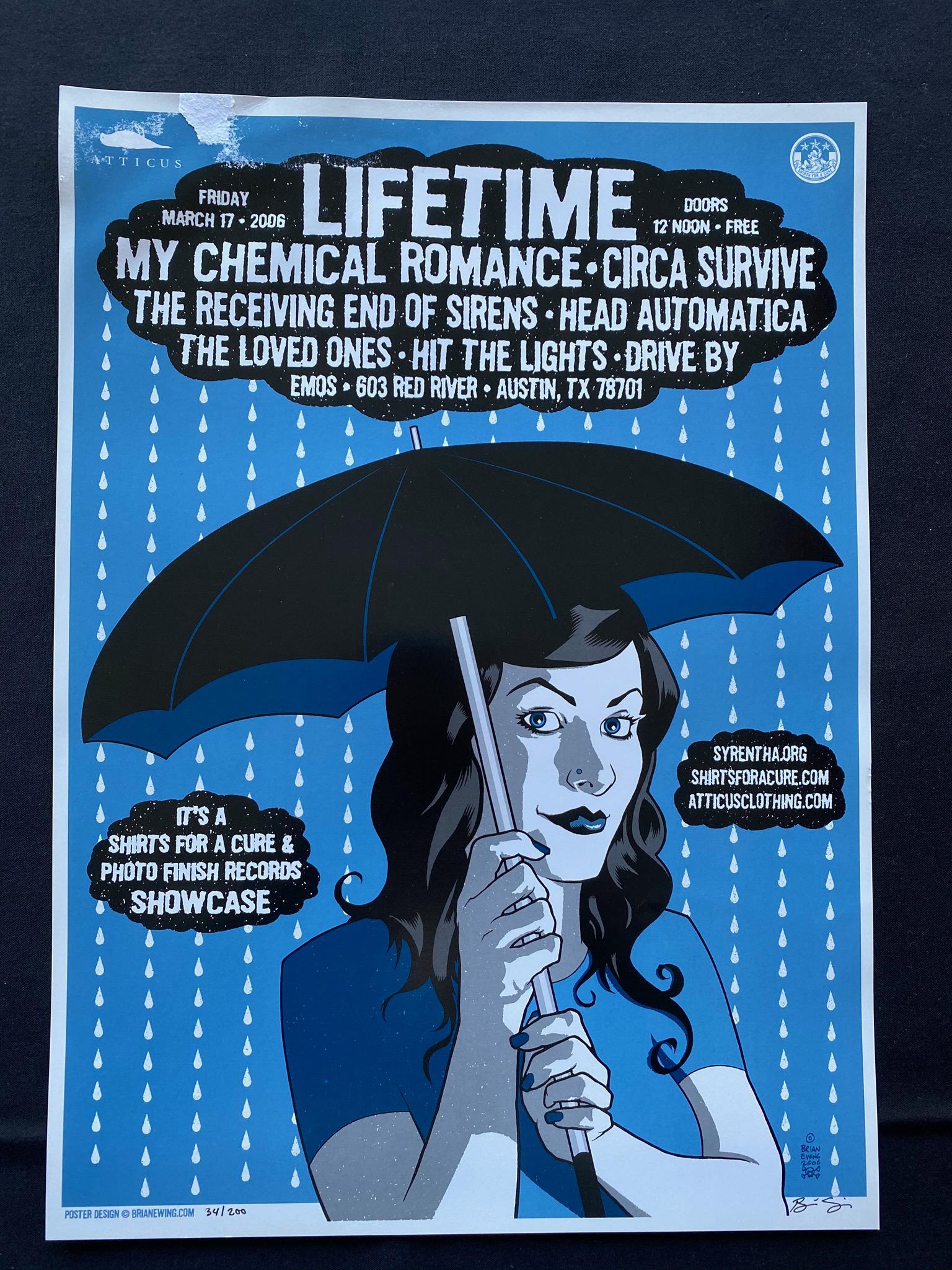 Lifetime and Guests Concert Poster March 17 2006 Artist: Lifetime and Guests Concert Poster March 17 2006 Artist Signed and Numbered -- Dimensions: H: 17 7/8 x 12 7/8 inches --- Bidding note: We will be attempting to close these items at a rate of 2 items p