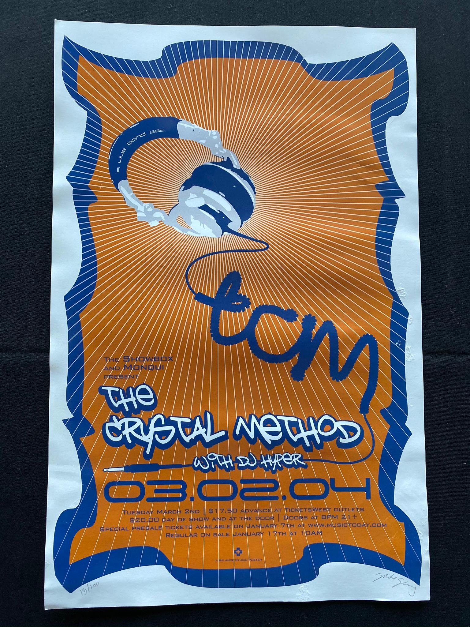 The Crystal Method Concert Poster March 2 2004 Artist S (1 of 4)