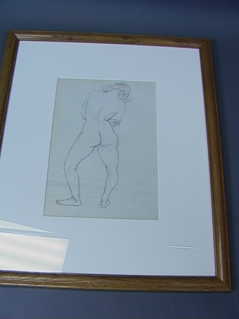 EMLEN ETTING Nude Back Pencil Drawing. Unsigned.: EMLEN ETTING Nude Back Pencil Drawing. Unsigned. Dimensions: H: 12 inches: W: 8 inches US Shipping charge: $28 This is just one item in Our June 2, Auction. Many items are no