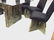 66: Paul EVANS Style Bronzed Goop Table and Chairs Di - 4