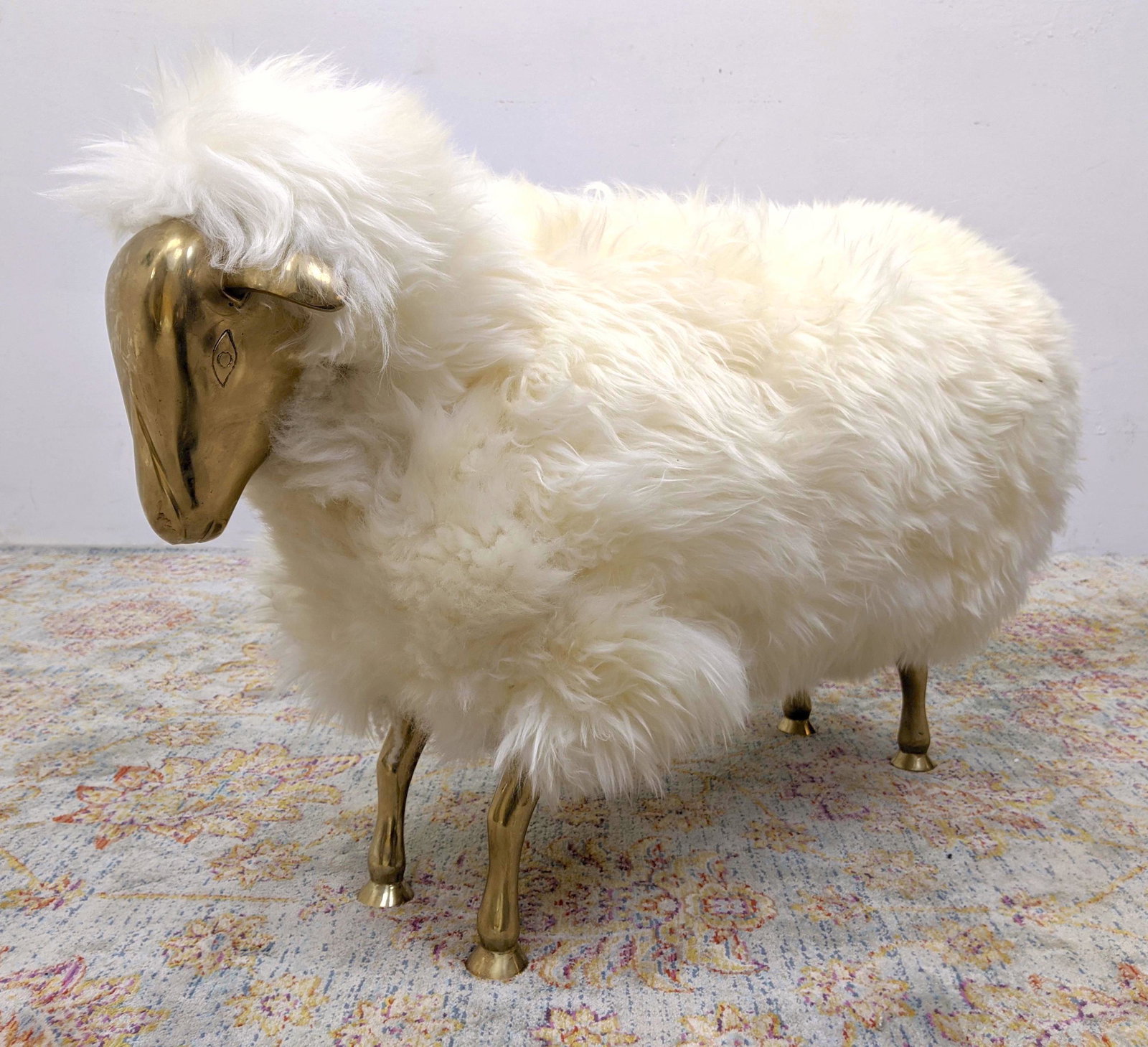 Francois-Xavier Lalanne Style Sheep Sculpture.  Fur wit (1 of 11)