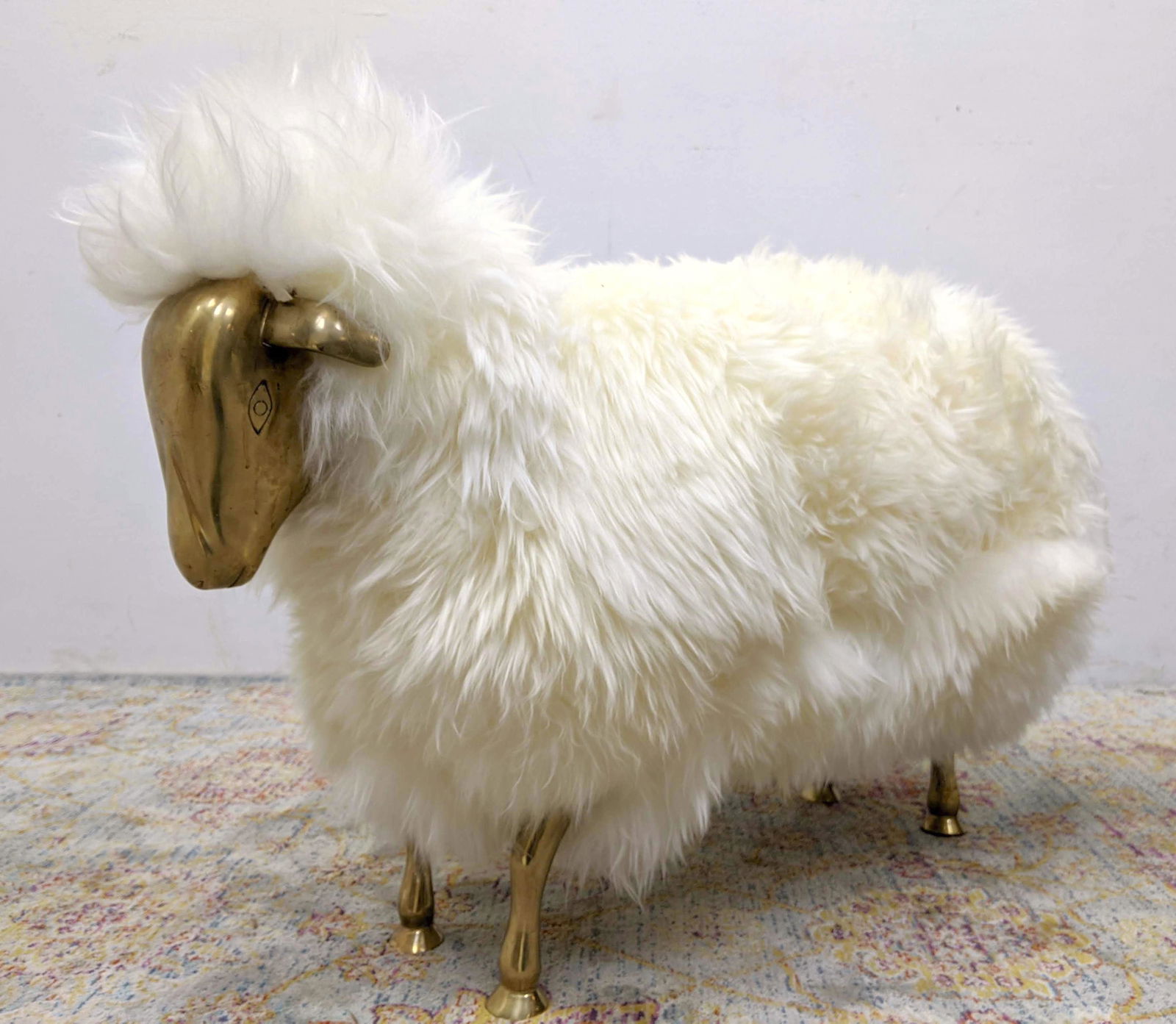 Francois-Xavier Lalanne Style Sheep Sculpture.  Fur wit (1 of 11)