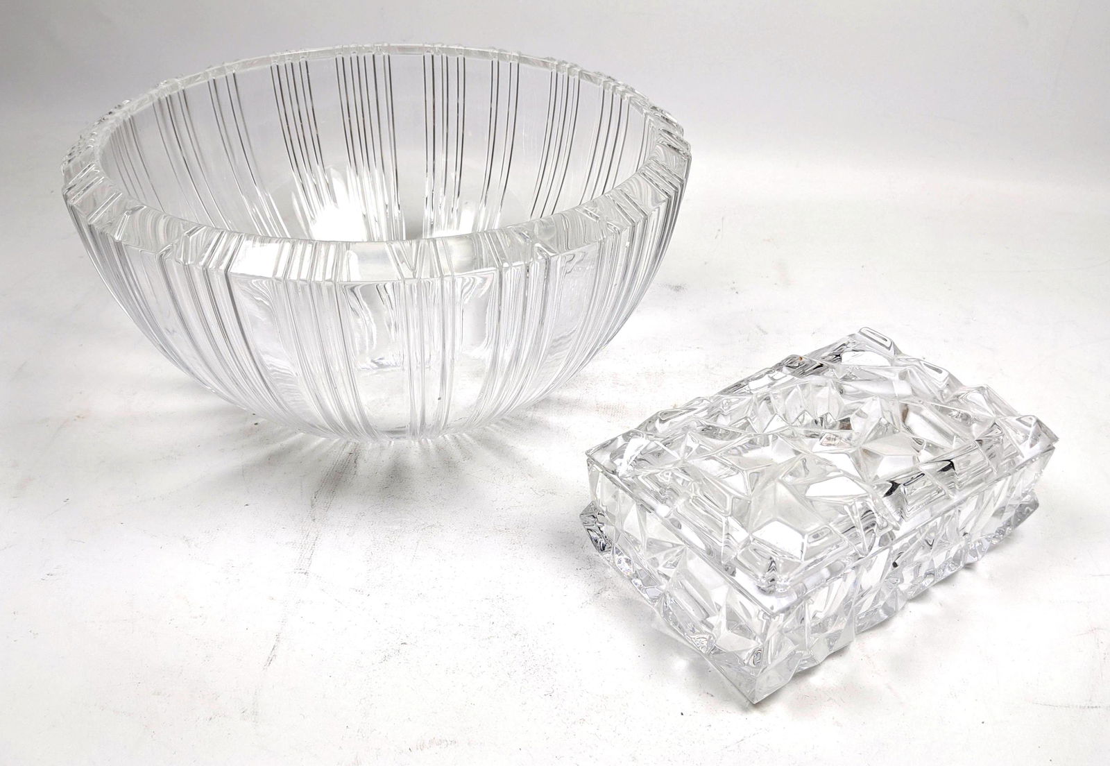 2pc TIFFANY & CO. Crystal Tableware. 1). Tiffany ATLAS (1 of 13)