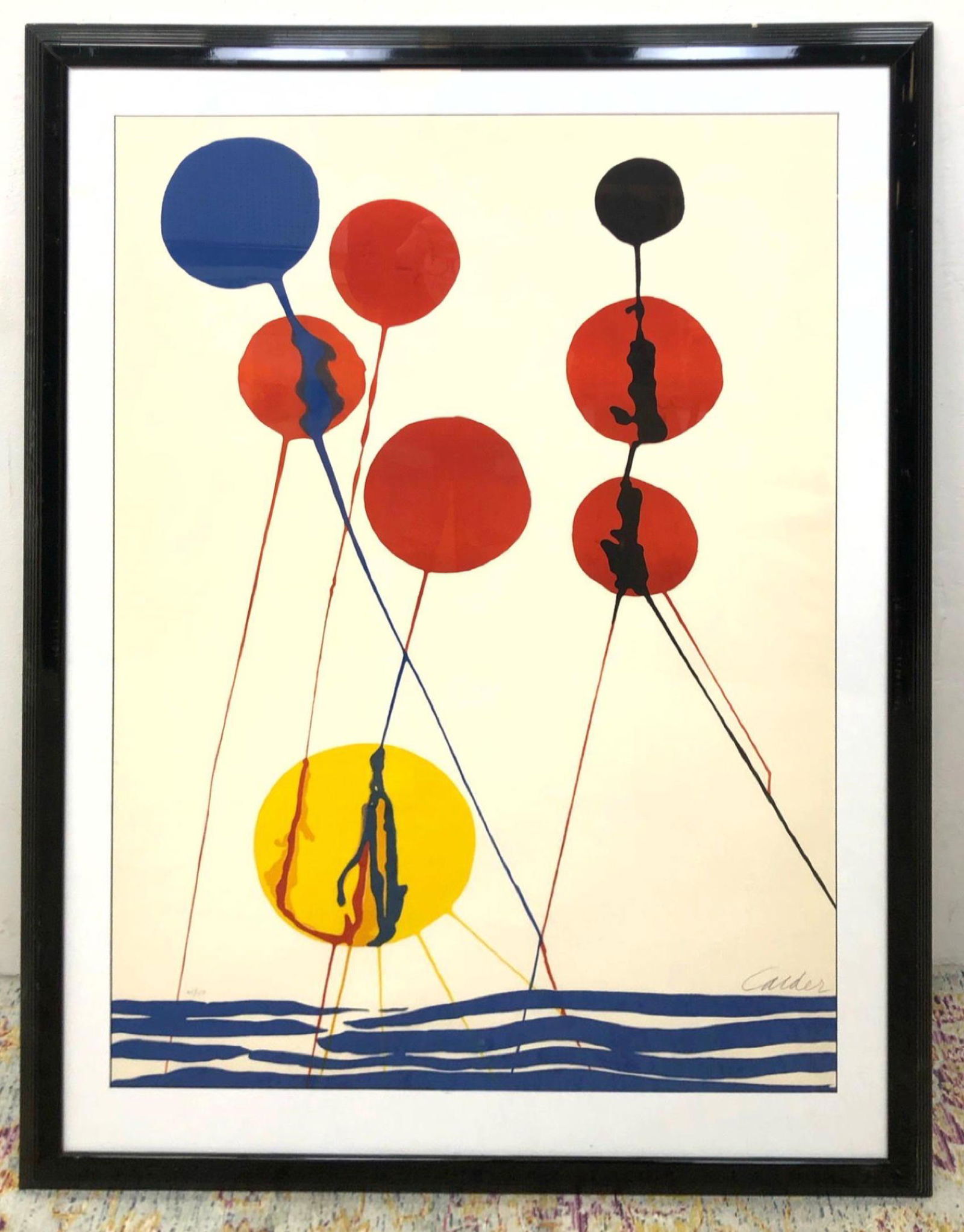 ALEXANDER CALDER Signed Lithograph Print. Balloons. Pri (1 of 10)