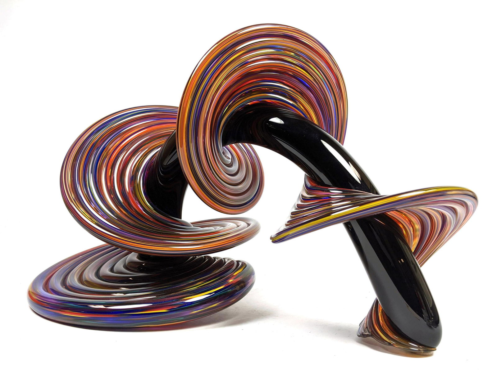 Thomas Kelly Art Glass Sculpture. Signed & Dated Modern (1 of 16)