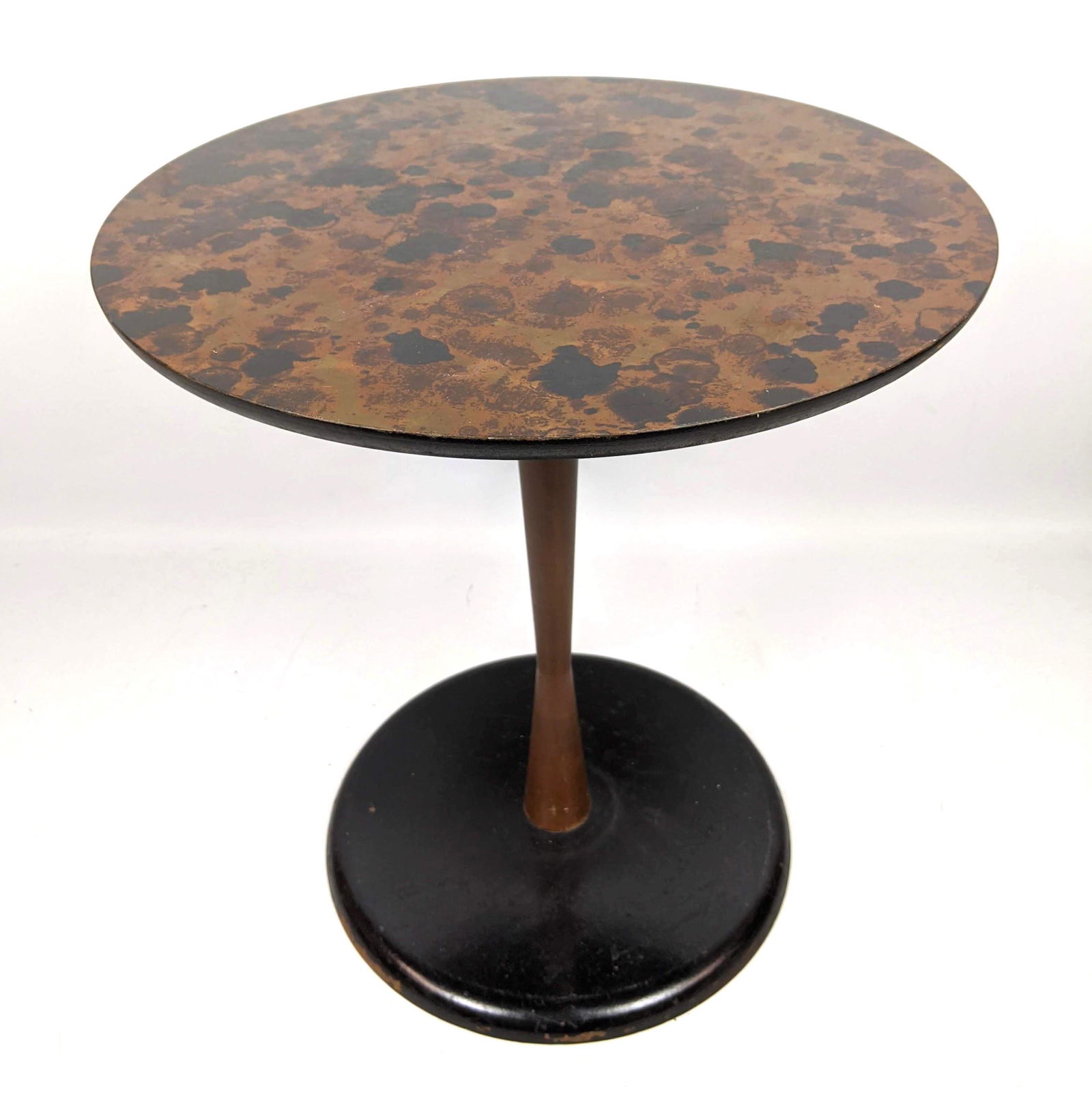 ARTEX Butlerette Oil Spot Side Tabouret Table. Round to (1 of 10)