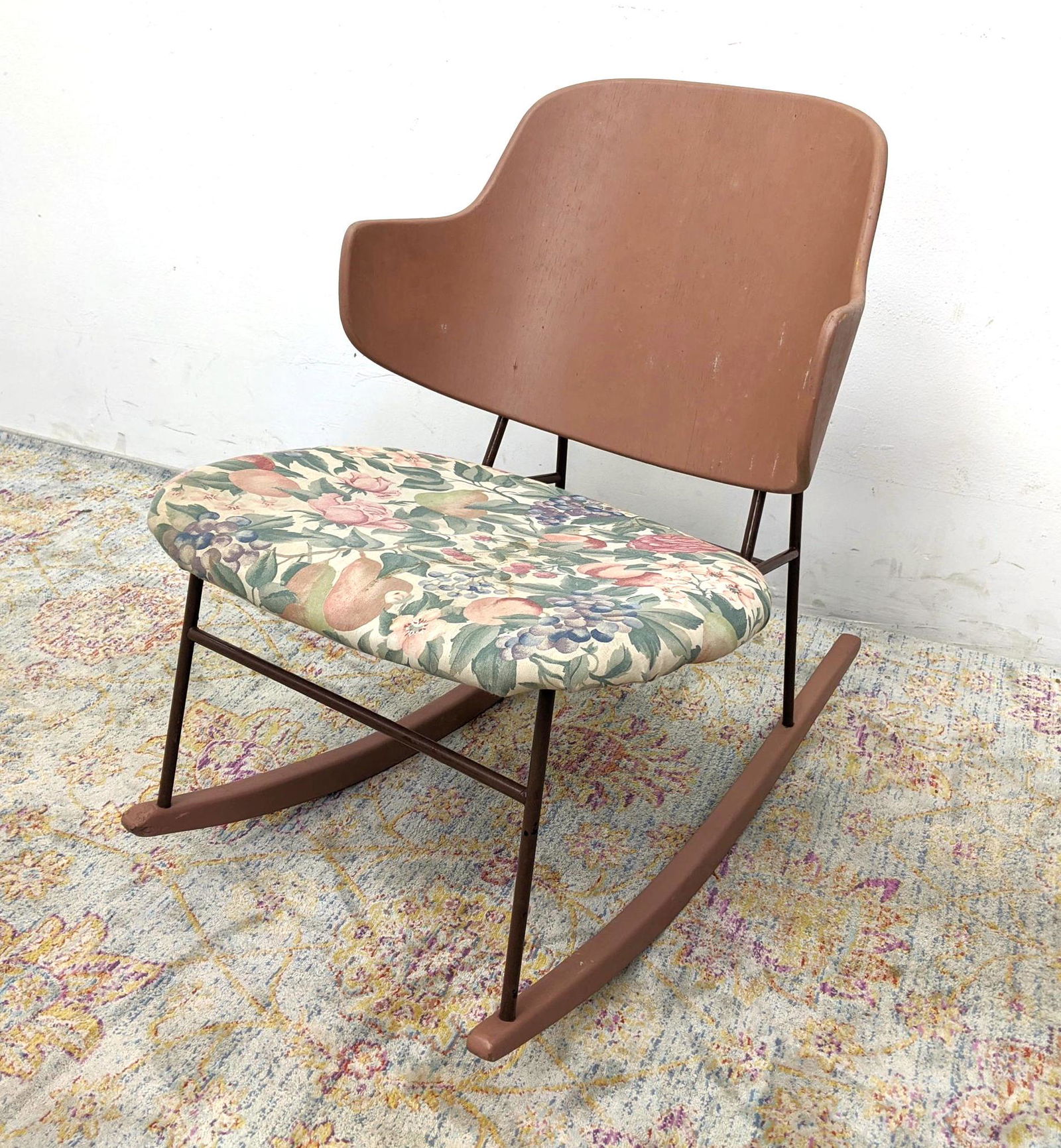 IB KOFOD LARSEN for SELIG Penguin Rocking Chair. wood p: IB KOFOD LARSEN for SELIG Penguin Rocking Chair. wood painted.-- Dimensions: H: 30 inches: W: 22 inches: D: 22 inches ---