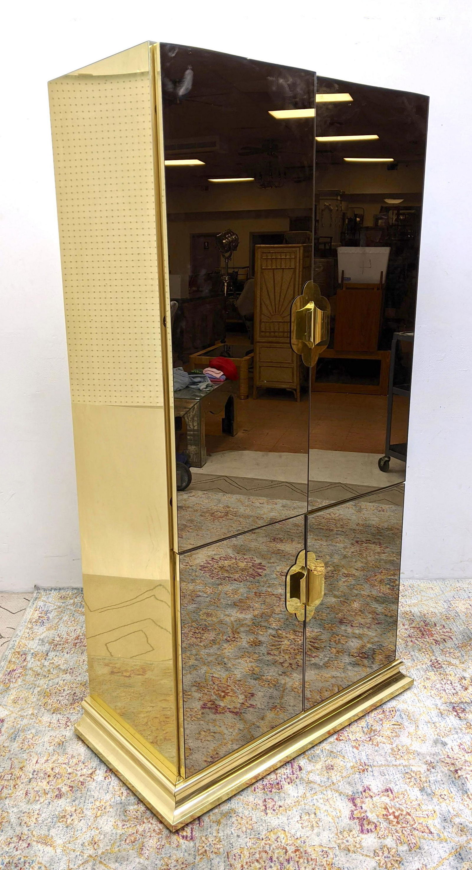 Brass finish armoires deals