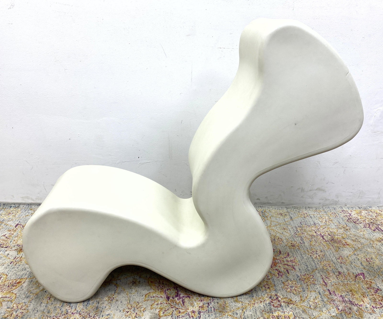 VERNER PANTON Innovations Lounge Chair. Molded Plastic: VERNER PANTON Innovations Lounge Chair. Molded Plastic.-- Dimensions: H: 37 inches: W: 42 inches: D: 13.5 inches ---