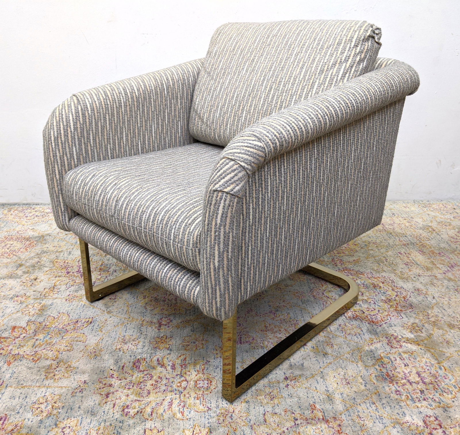 MILO BAUGHMAN Lounge Chair.  Thayer Coggin. Gold Tone b (1 of 17)