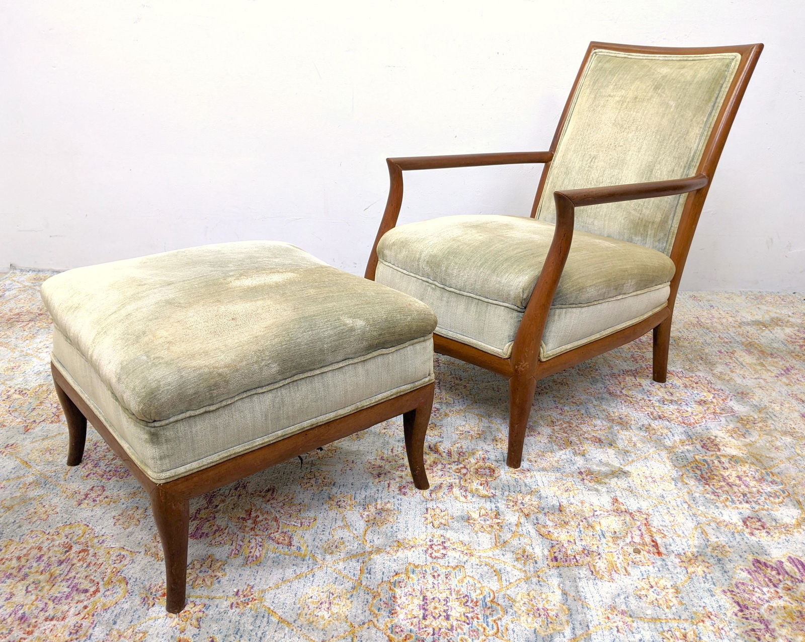 T.H. ROBSJOHN GIBBINGS Lounge Chair and Ottoman. (1 of 20)