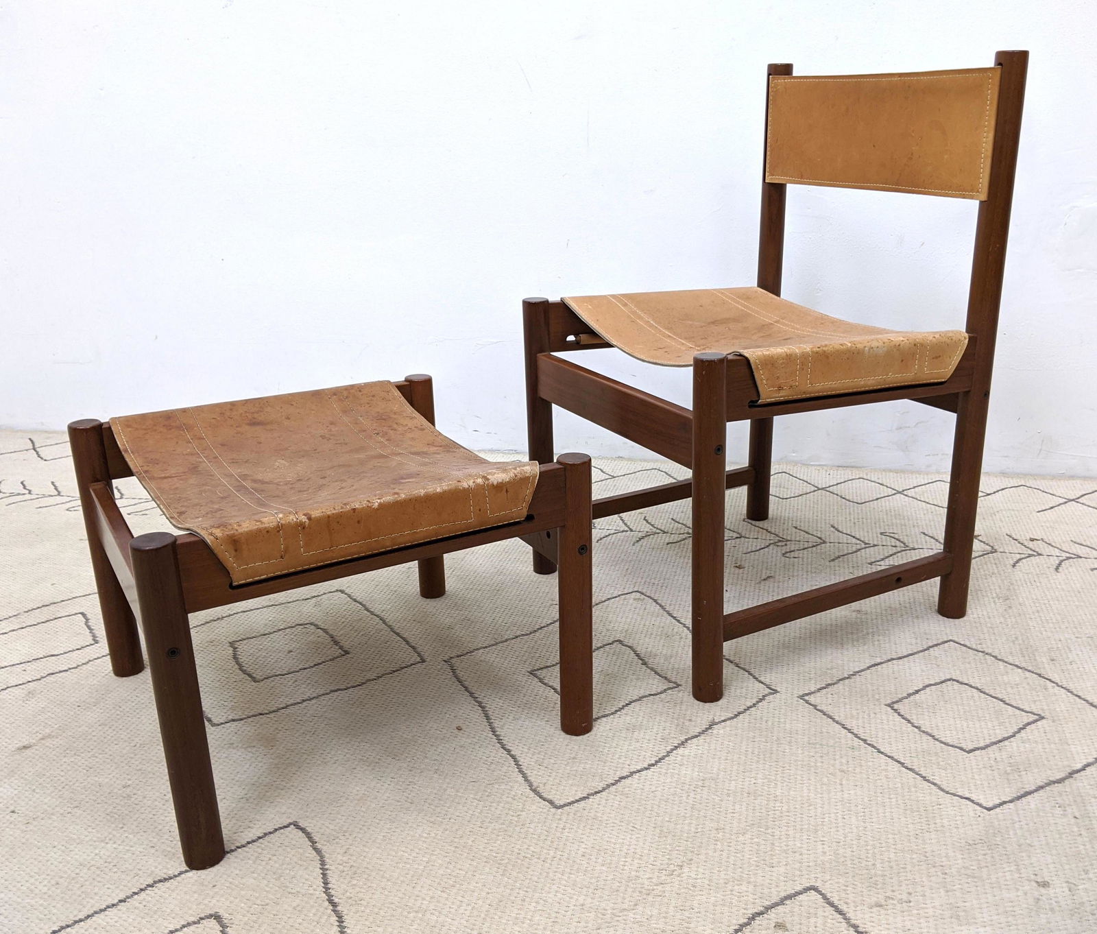 MICHEL ARNOULT Safari Style Chair and Ottoman.  Brazil. (1 of 19)