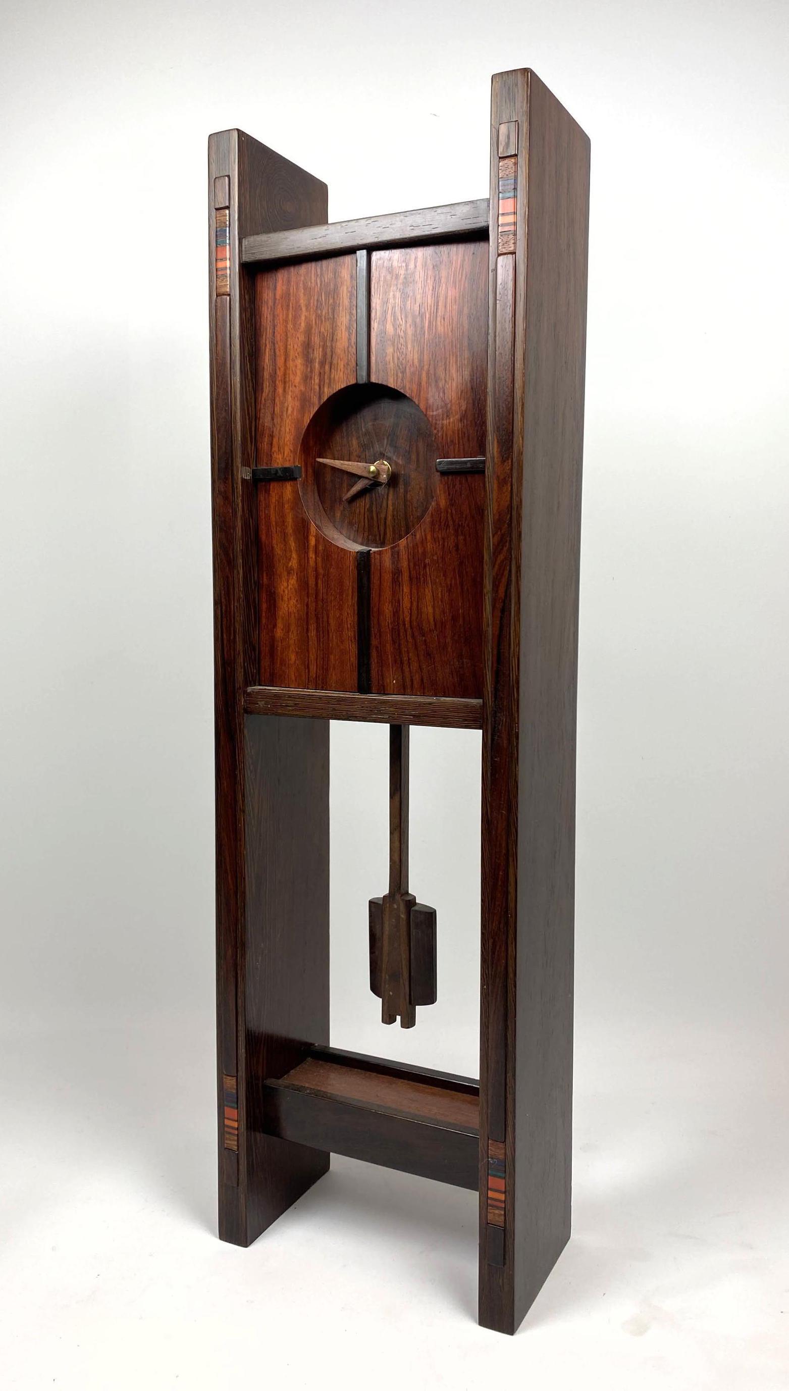 ROBERT McKEOWN Artisan Wood Table Clock. Rosewood, Bubi (1 of 18)