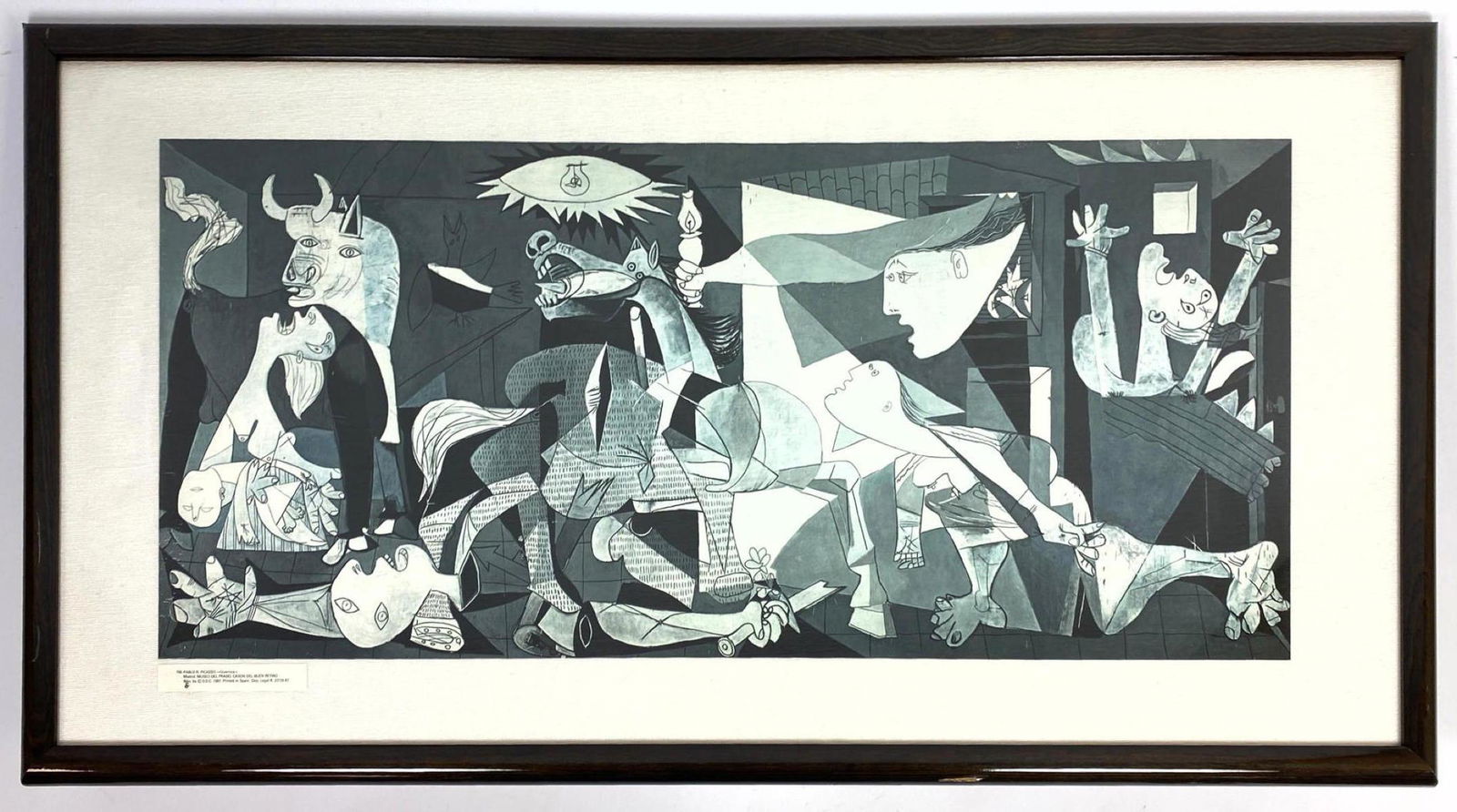 Print of Pablo Picasso "Guernica". Framed and matted. D (1 of 8)
