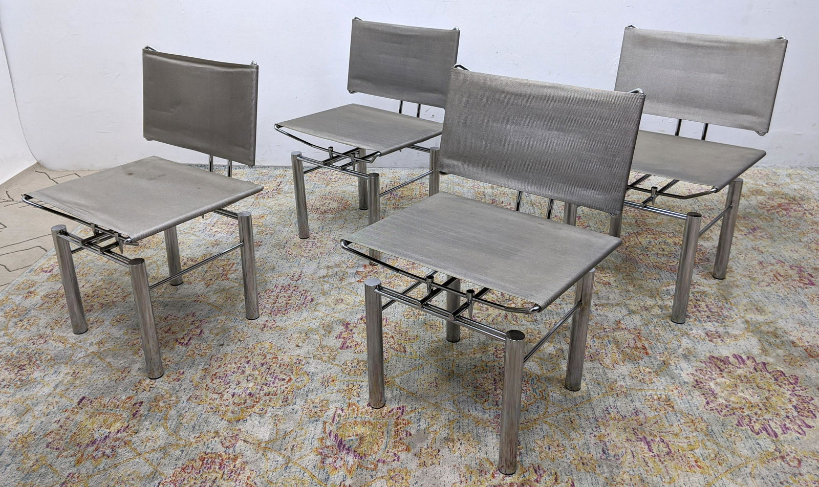 4pc Modern Chrome Frame Chairs. KUSCH & CO Hans Bitsch (1 of 14)