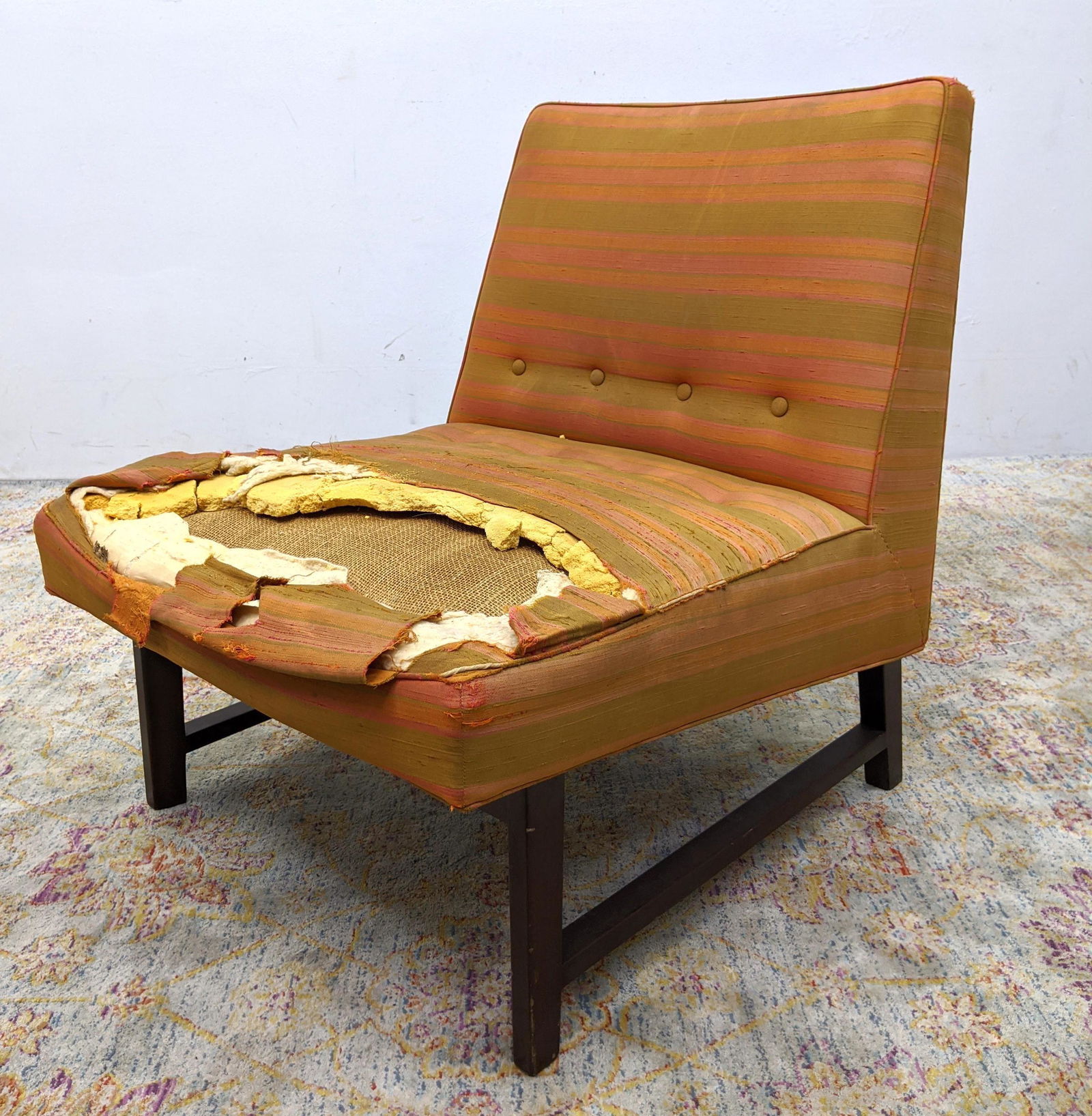 DUNBAR Upholstered Slipper Lounge Chair. EDWARD WORMLEY (1 of 11)