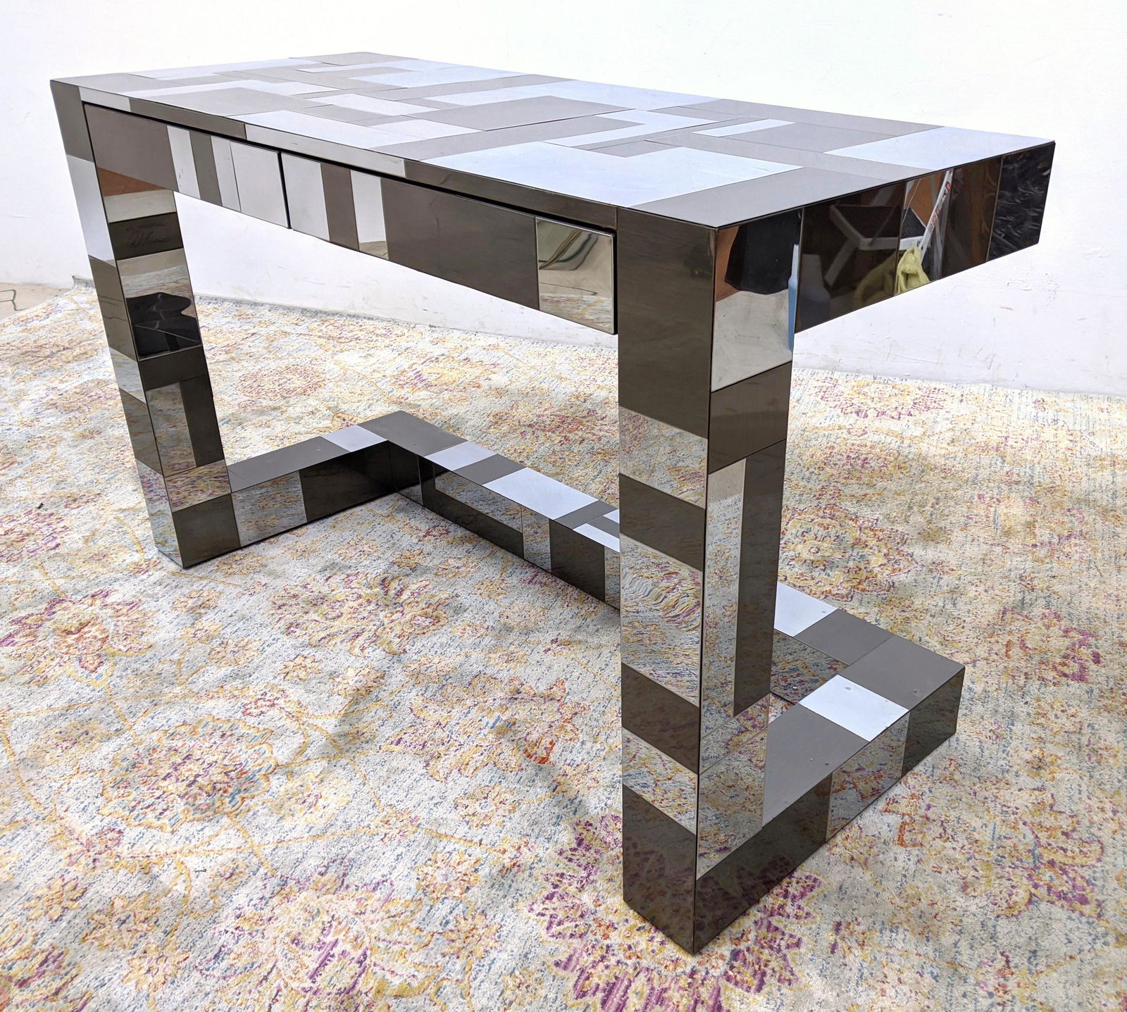 PAUL EVANS Cityscape Vanity Writing Desk. Signed. (1 of 20)