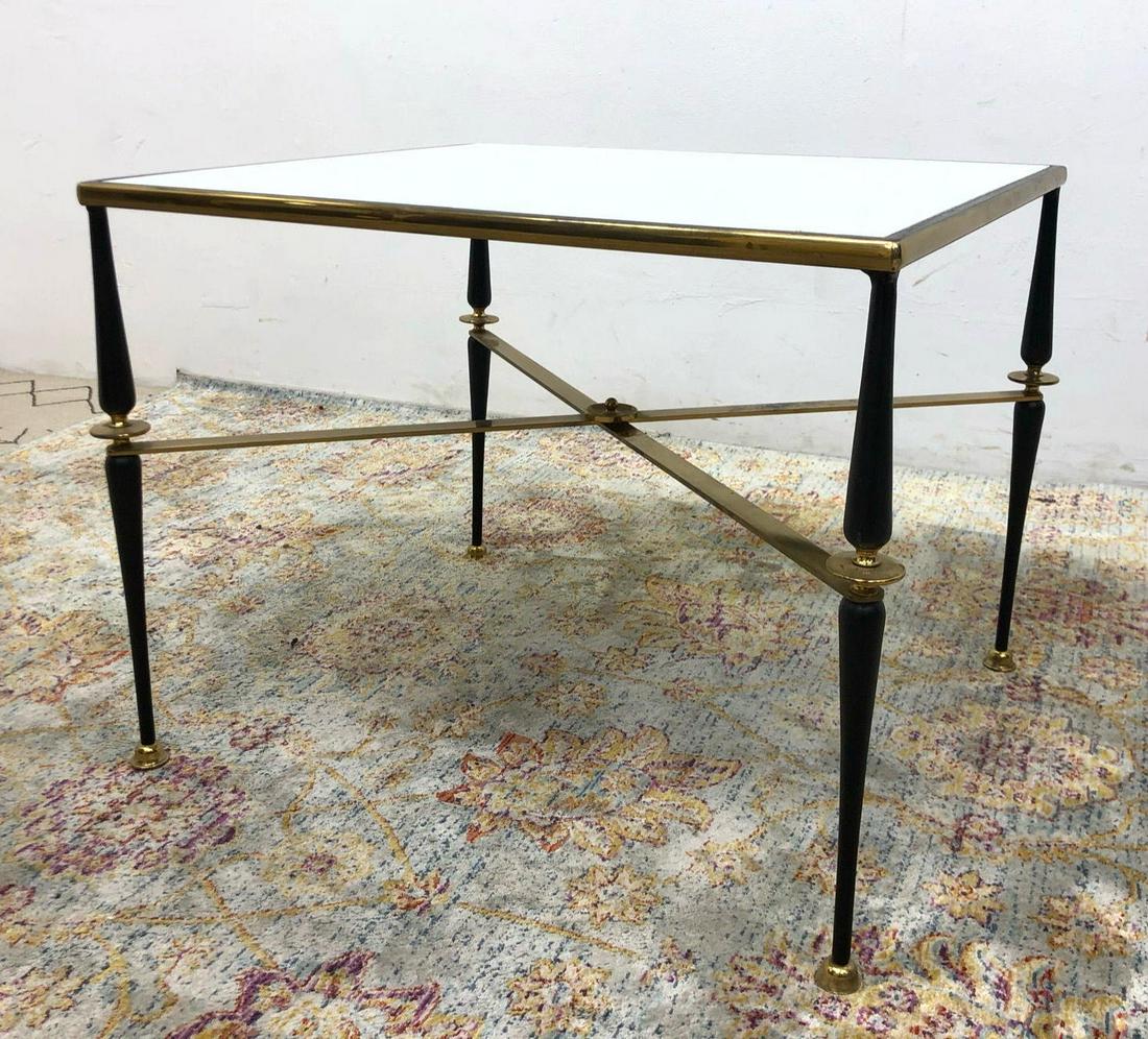Tommi Parzinger Style Side Occasional Table. Black Iron (1 of 7)