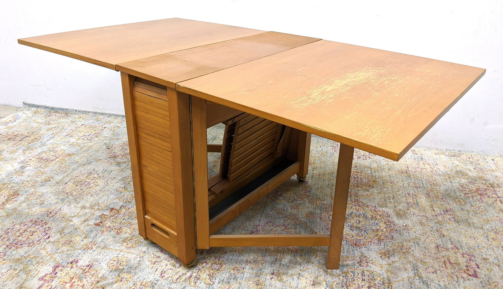 Portable Dining Table & Two Folding Chairs. Two folding (1 of 20)